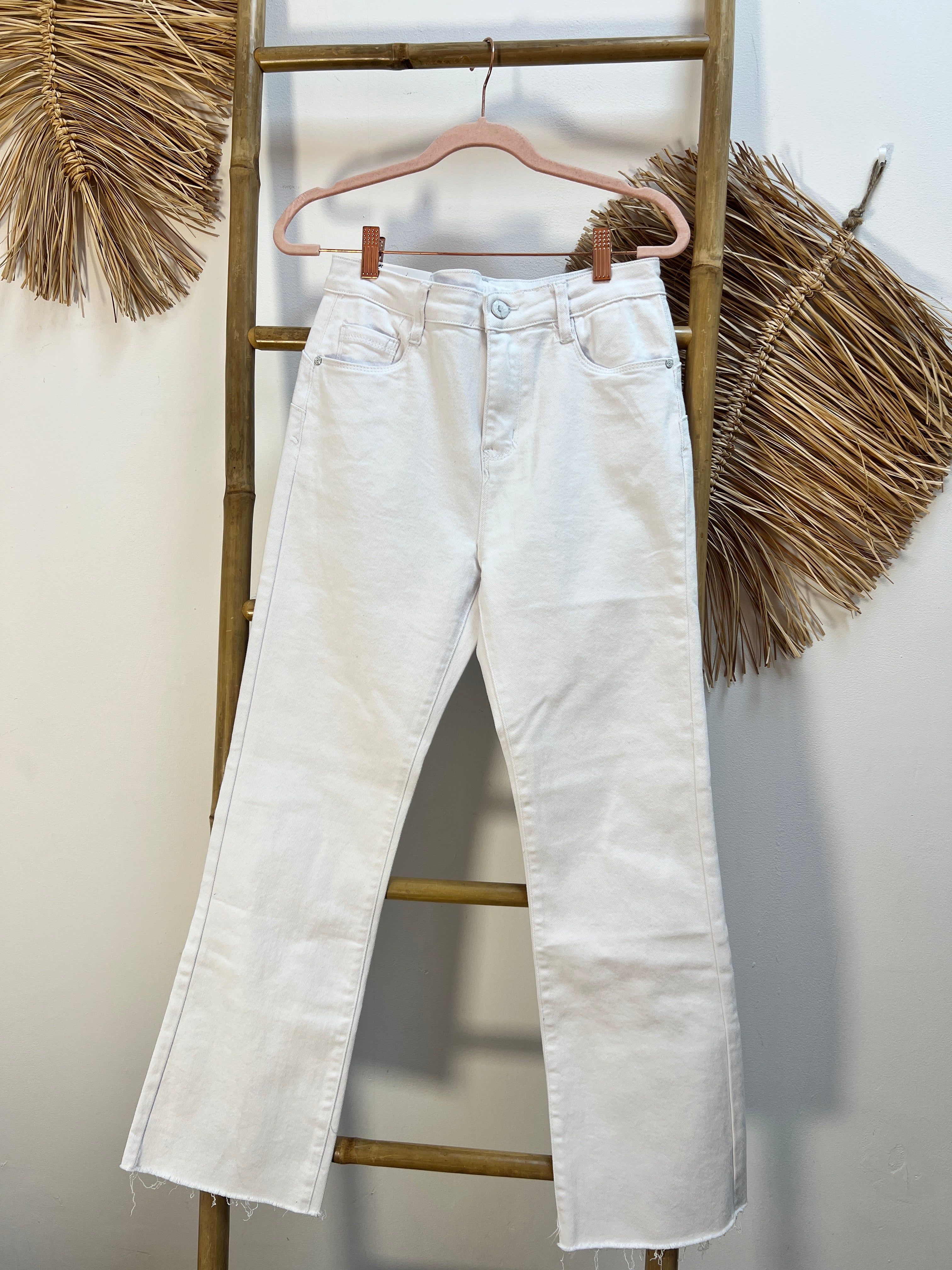Jeans Flared Blanco