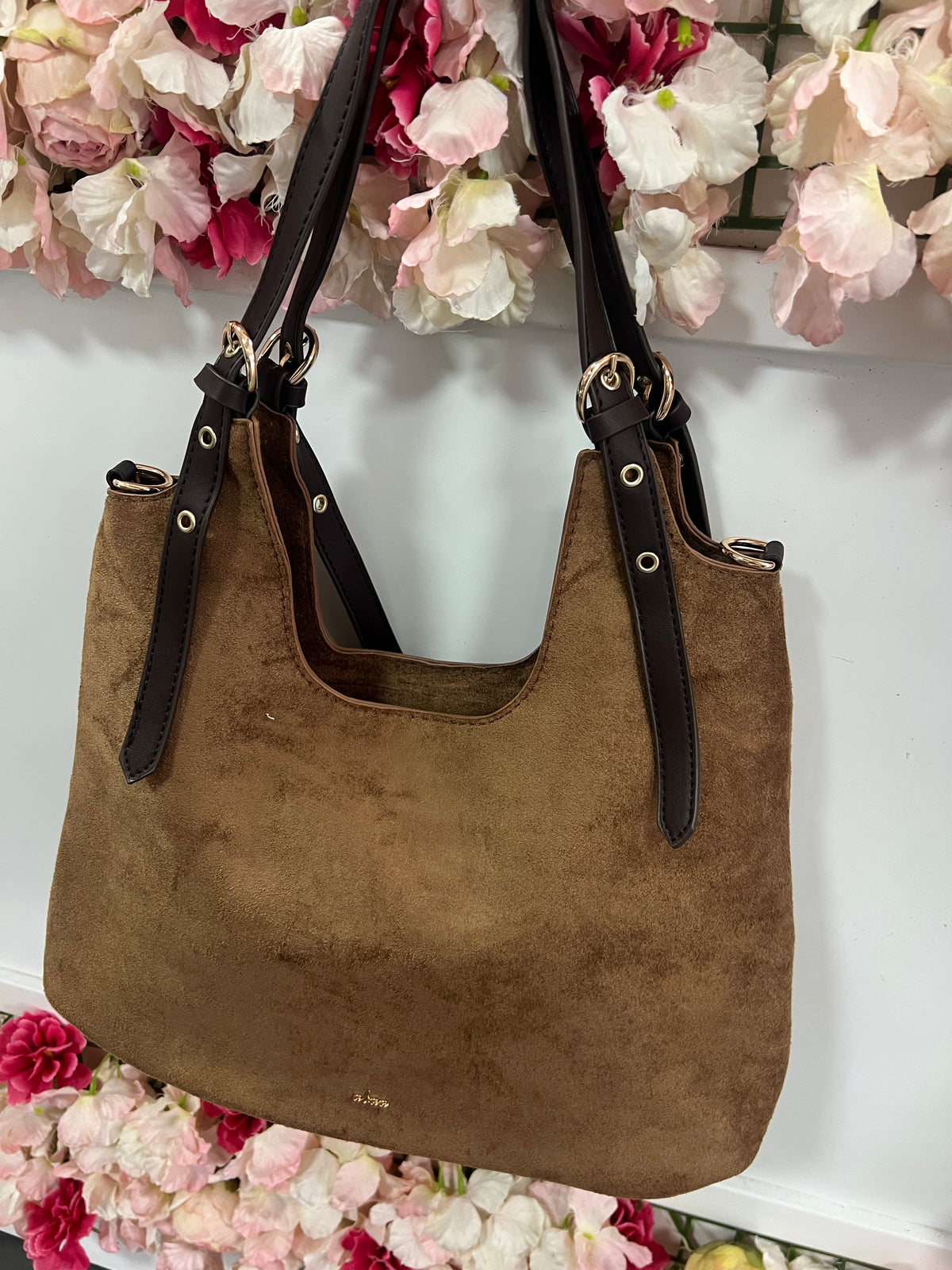 Bolso Marron Ante