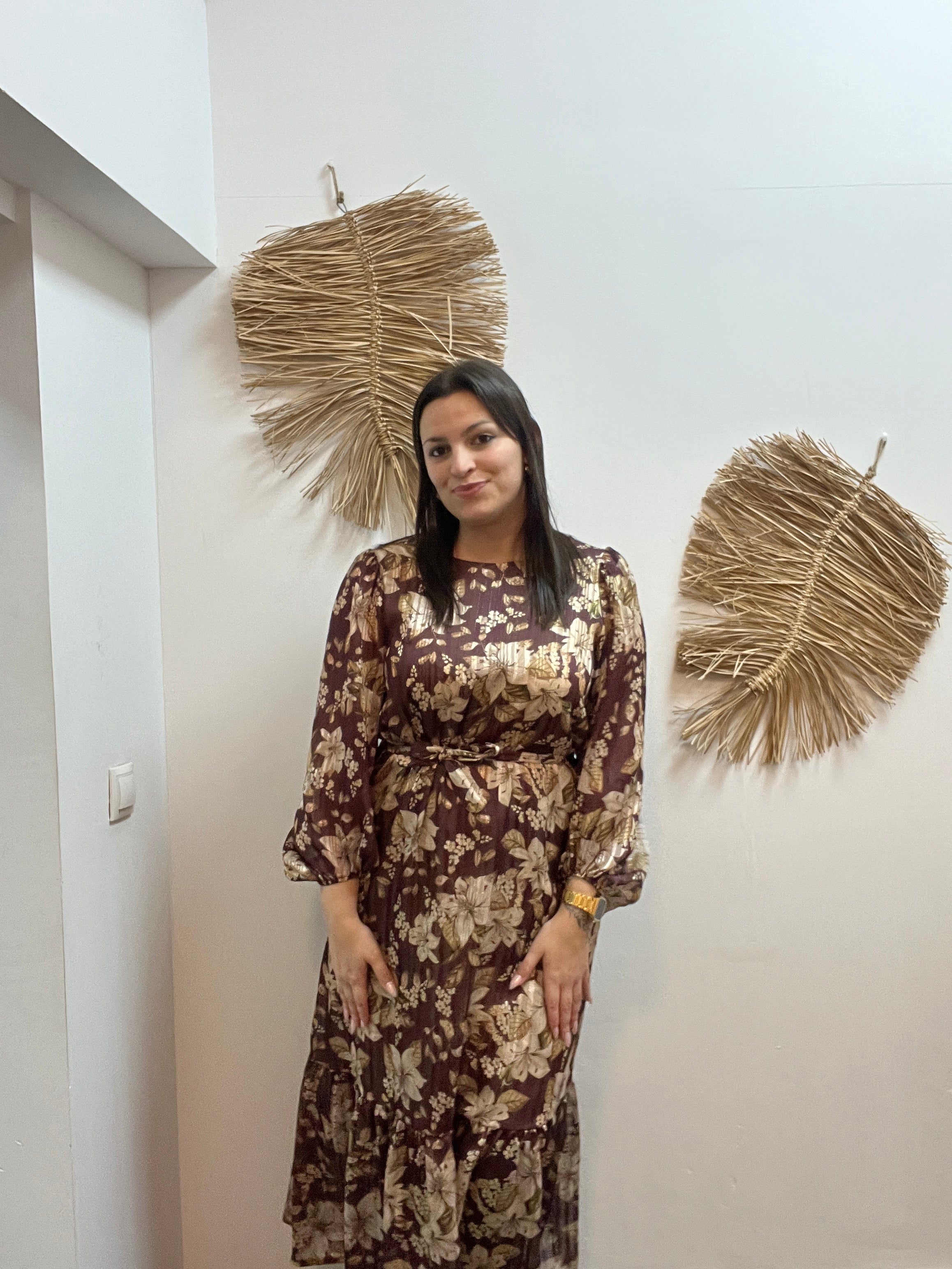 Vestido largo floral