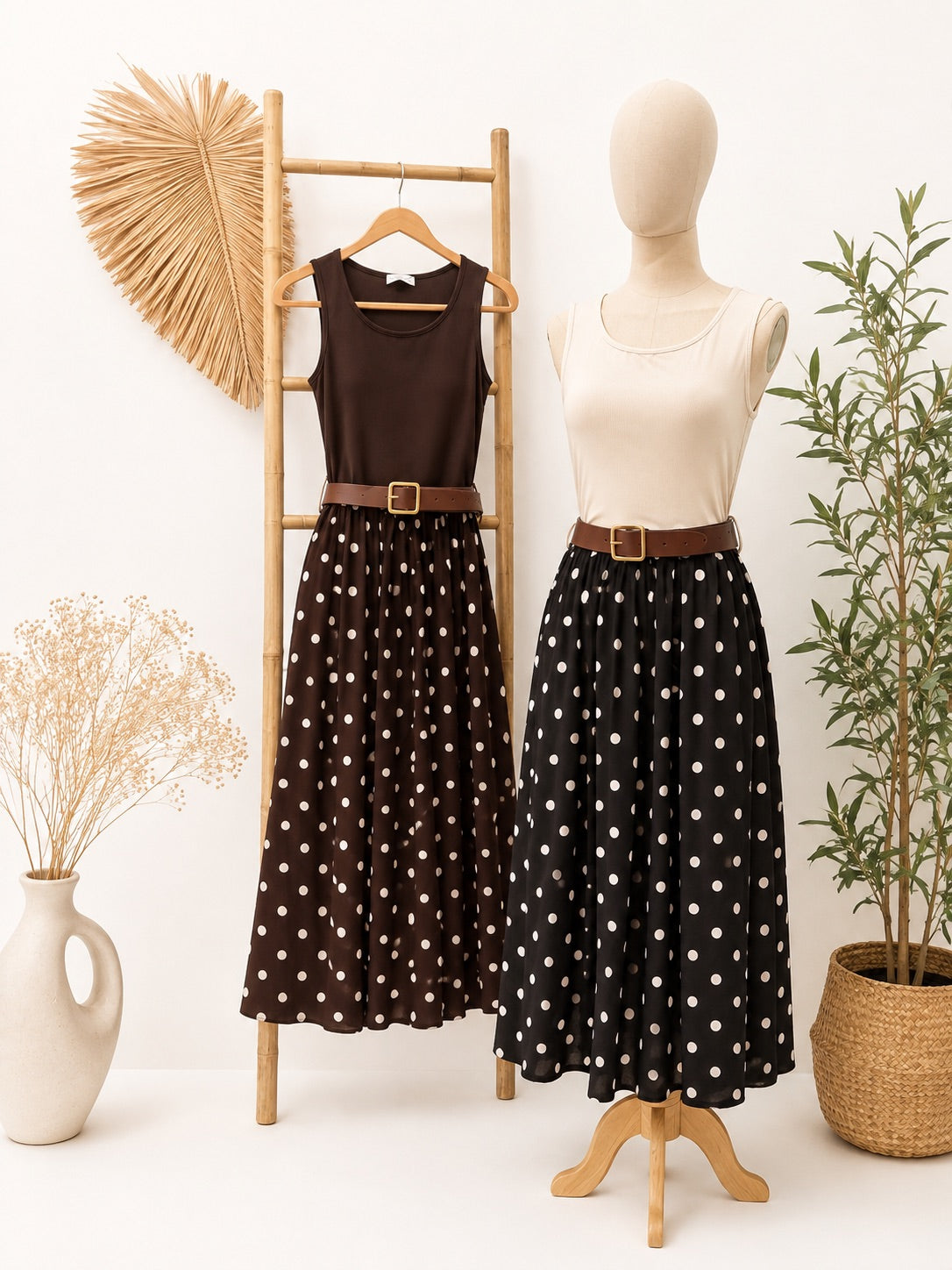 Vestido abril con cinturón