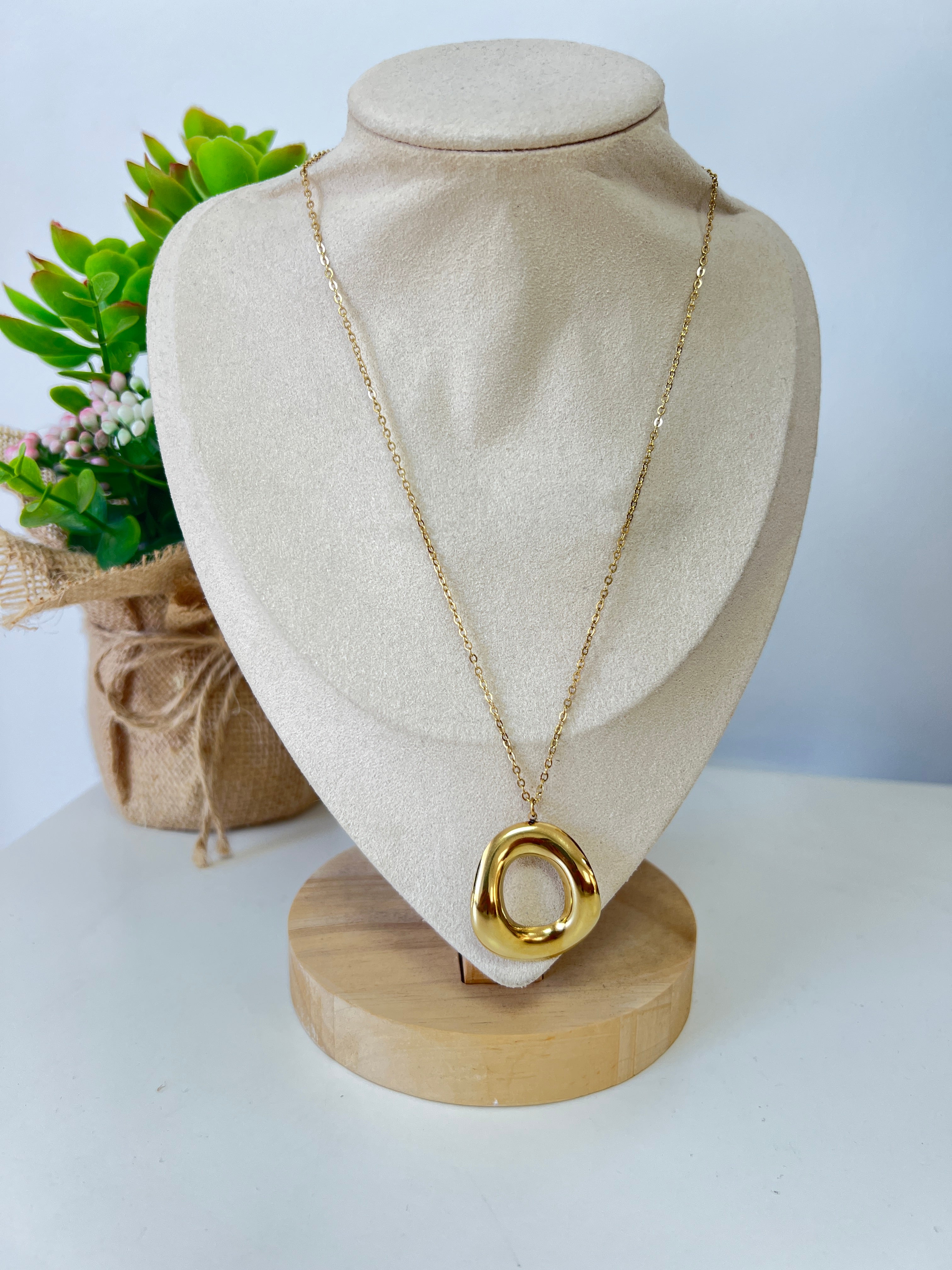 Collar circulo grueso