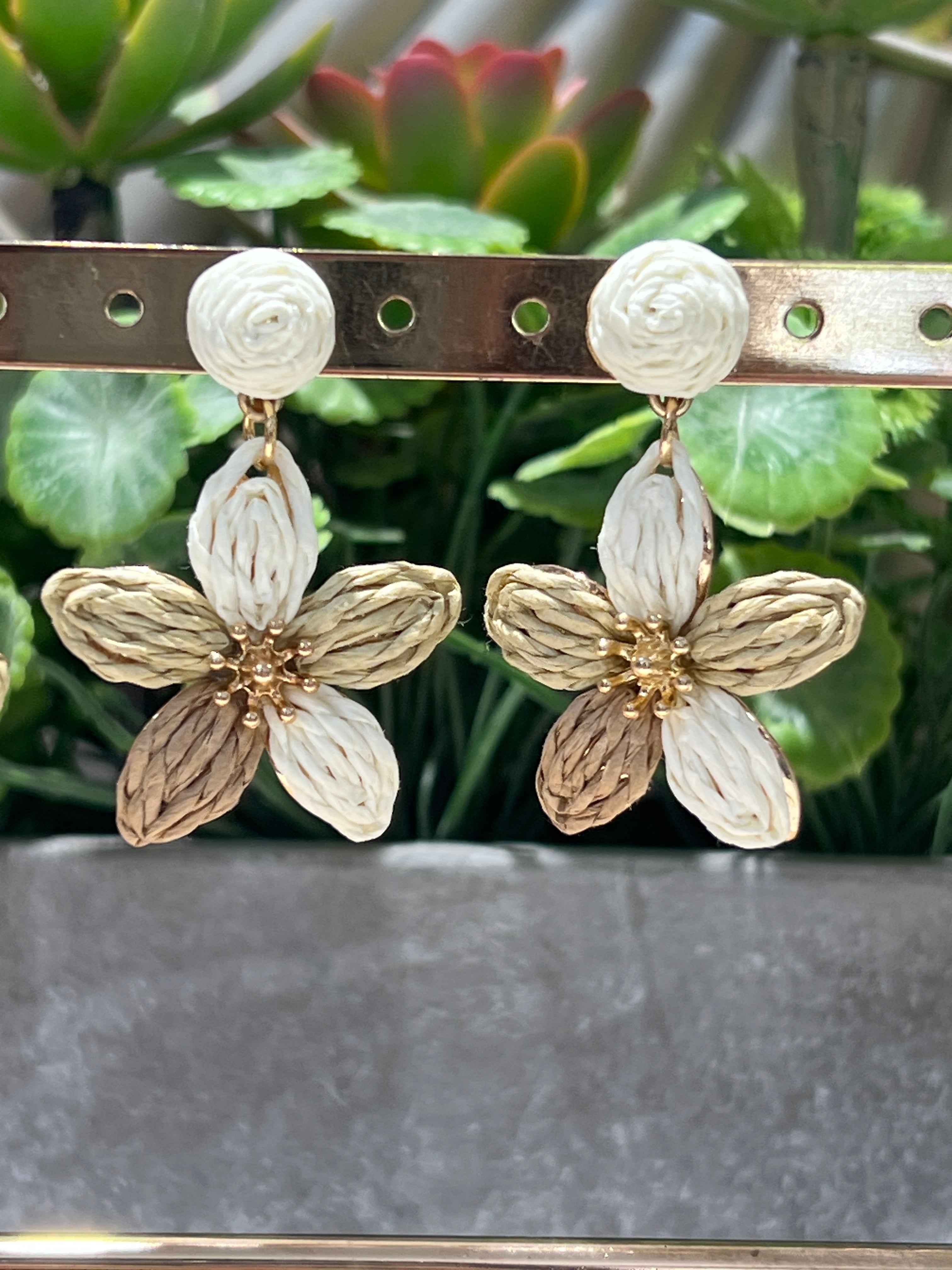 Pendientes mimbre