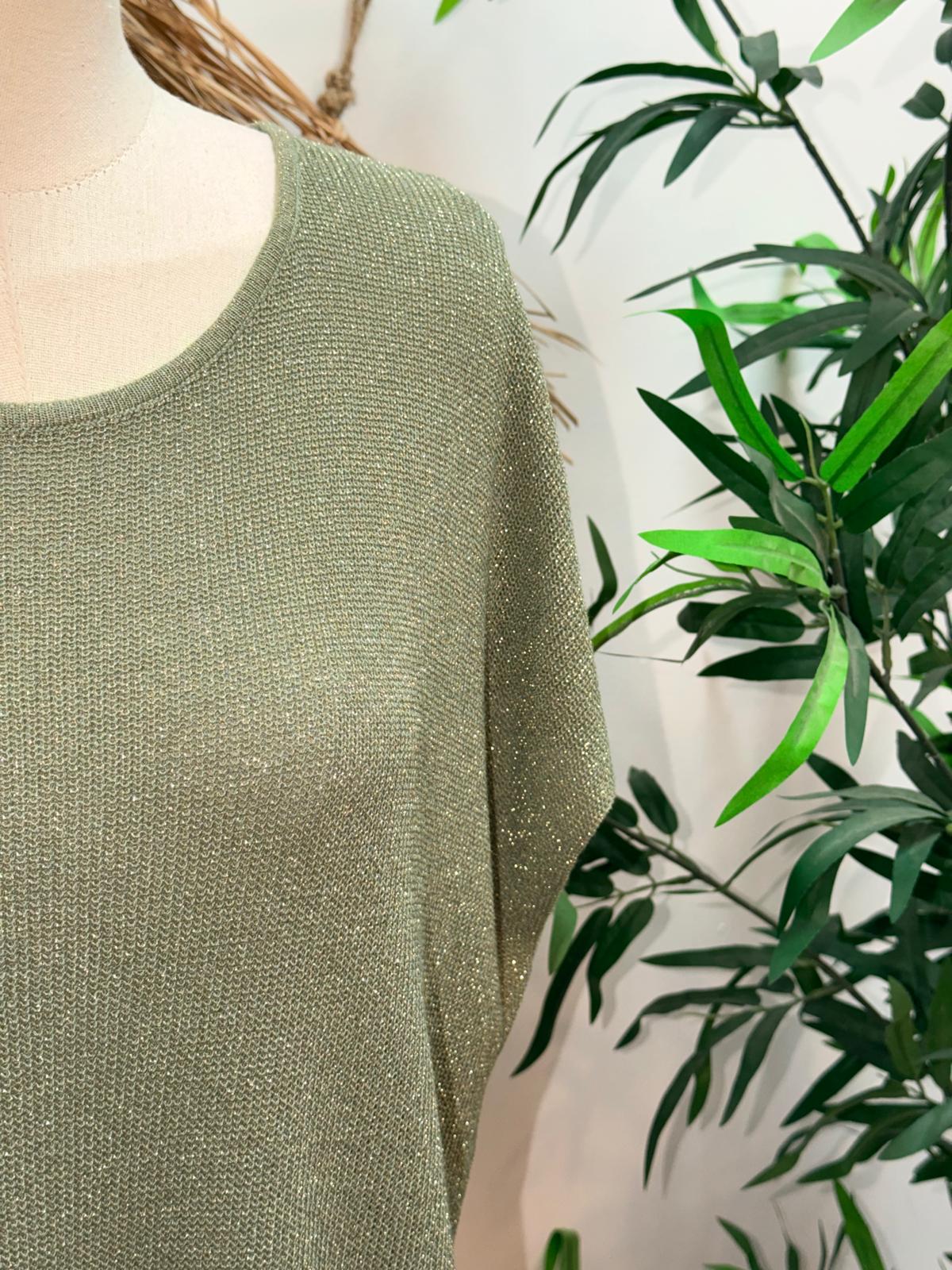Blusa oversize brillo