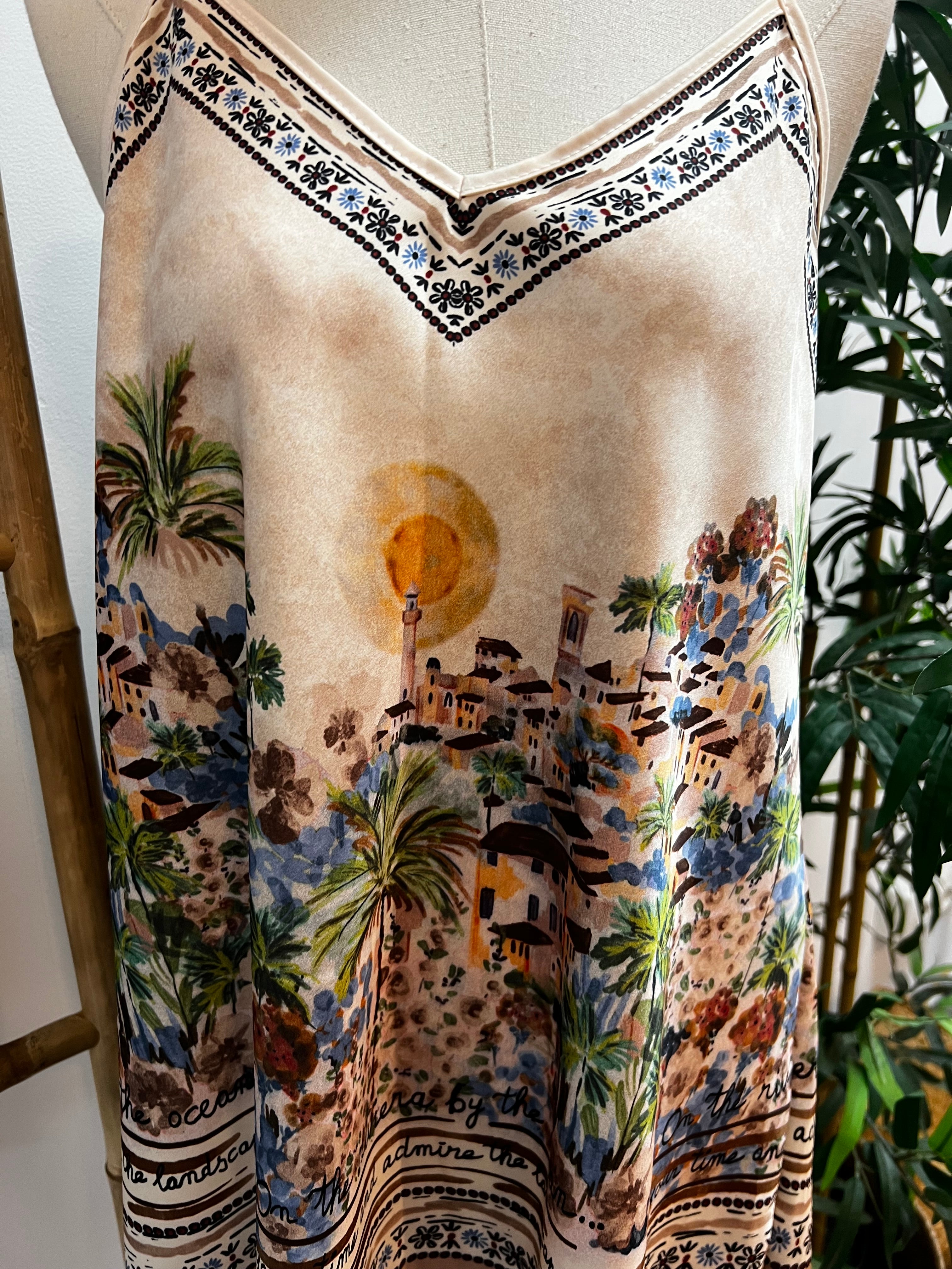 Blusa tirantes mediterranea