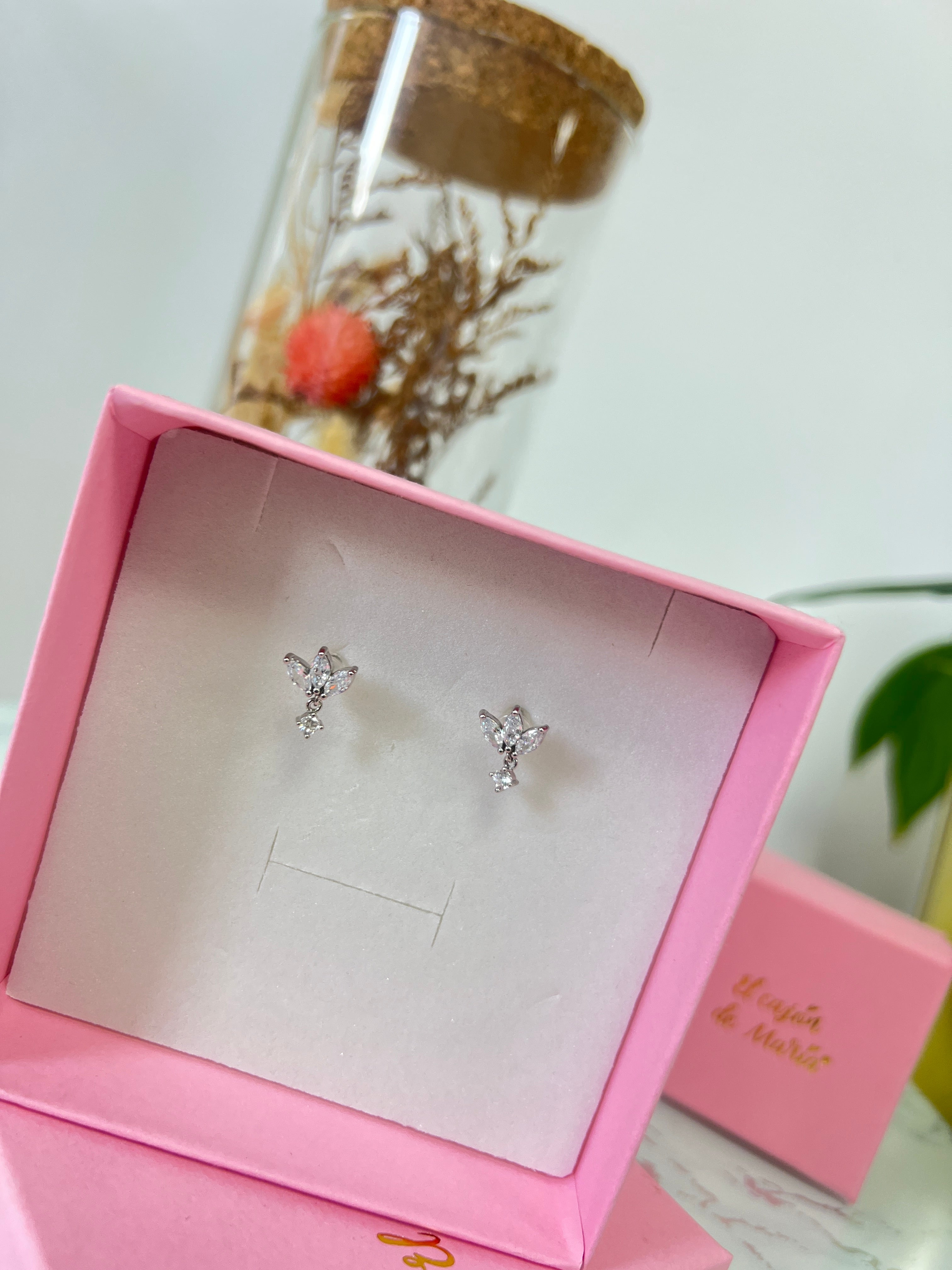 Pendiente Flor de Lotto