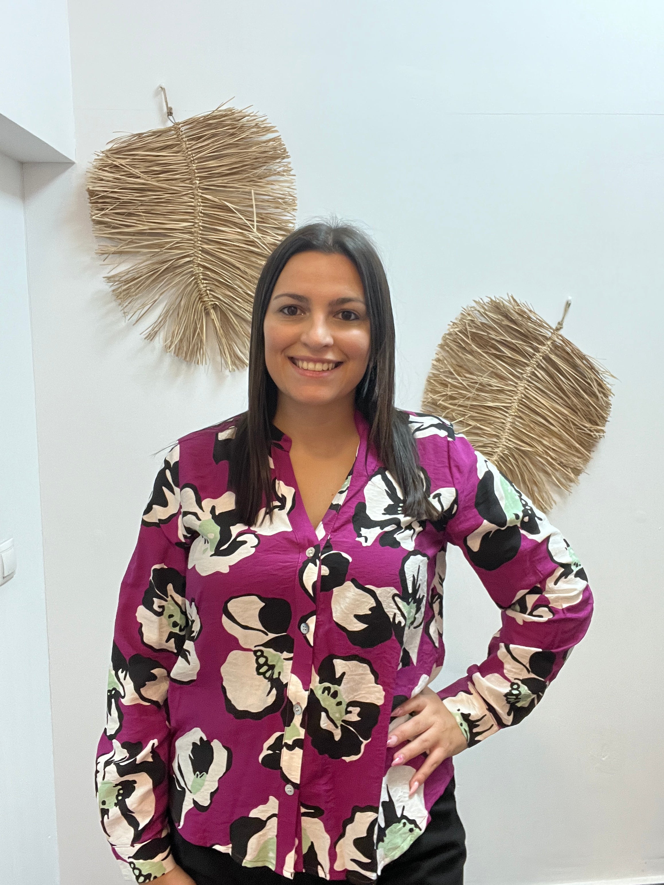 Camisa con estampado Vivid Viola CF