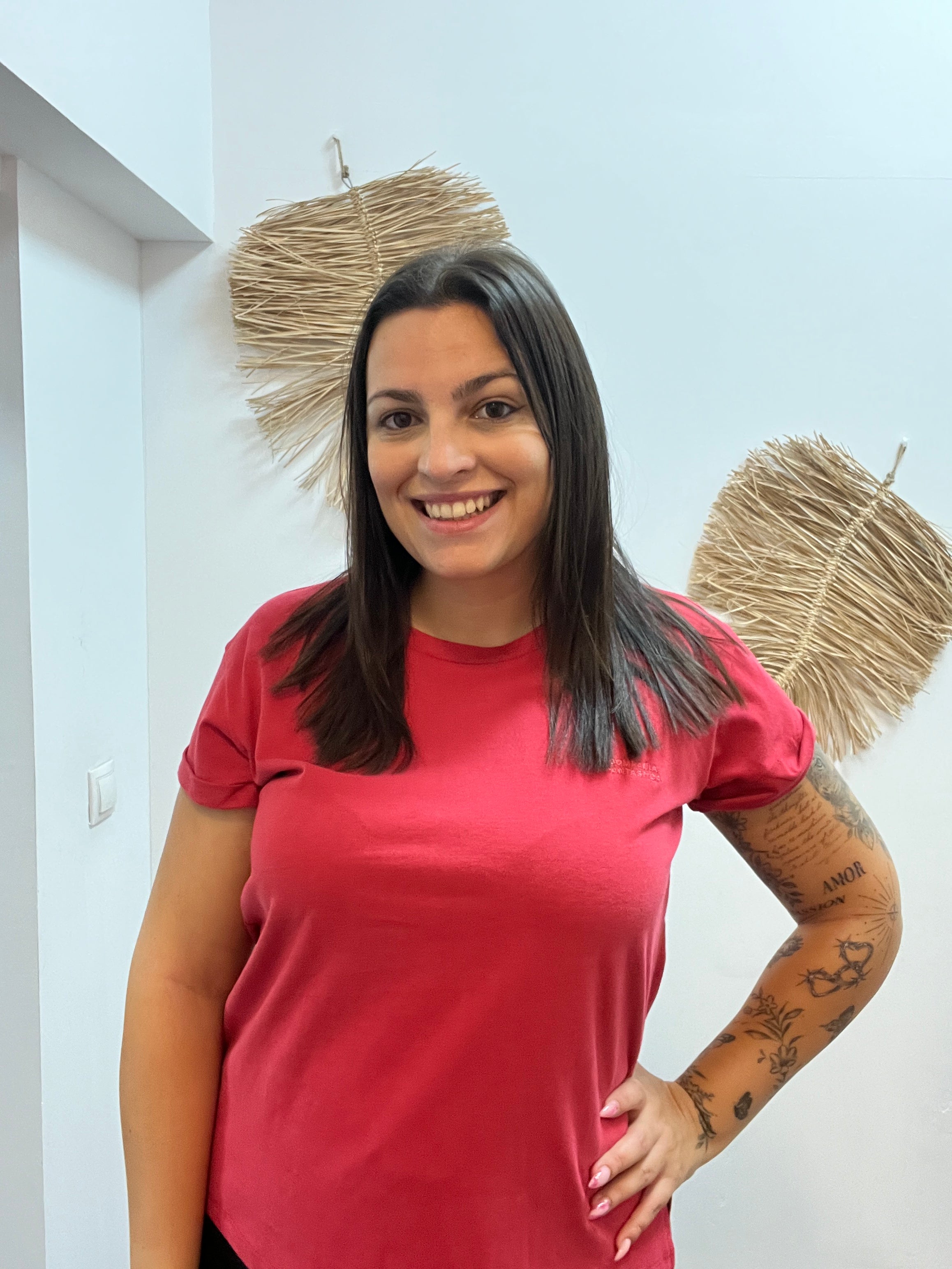 Camiseta 100% algodón rojo CF