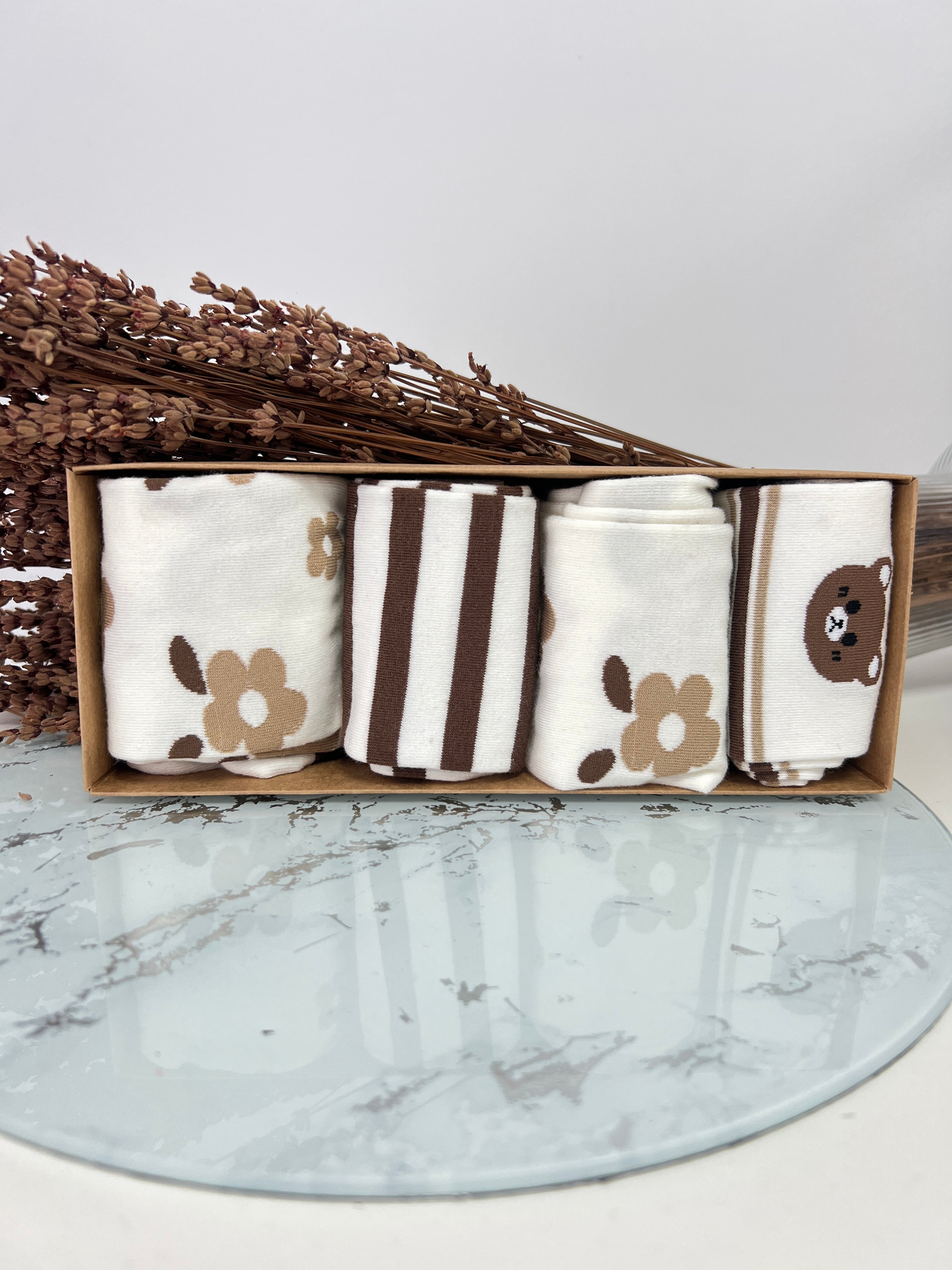 Pack de calcetines oso flor