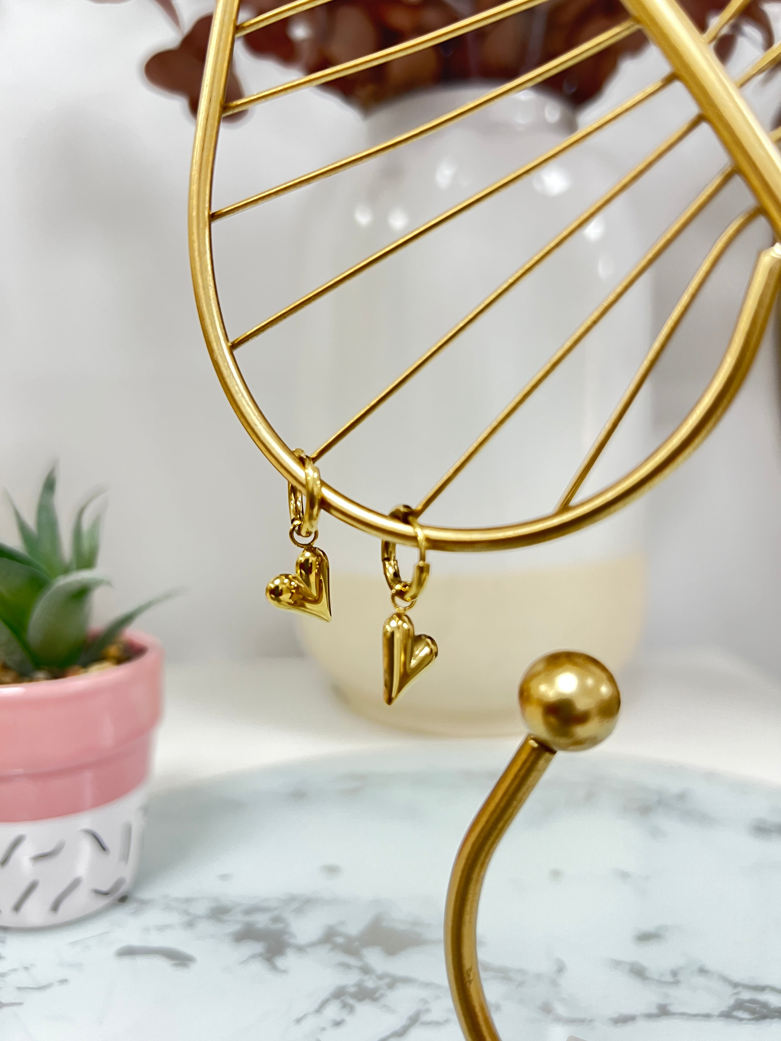 Pendientes Aro Corazón