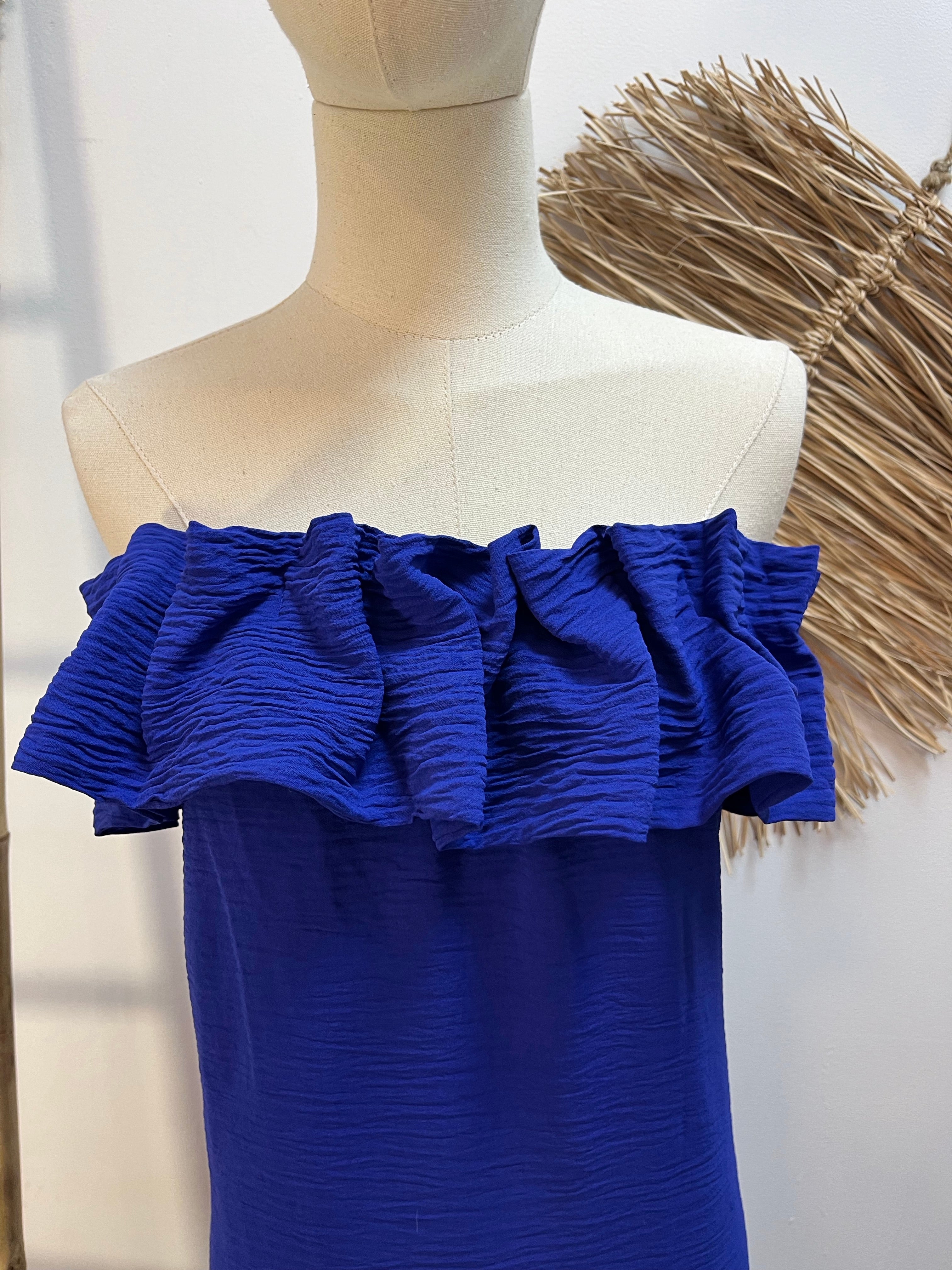 Vestido Largo Barco Azul CF