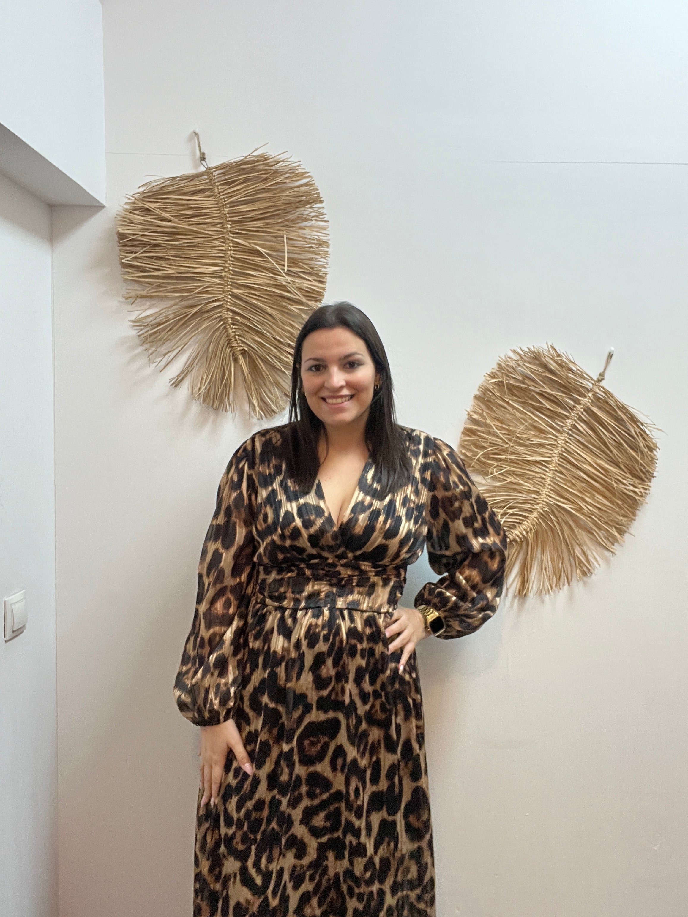 Vestido animal print