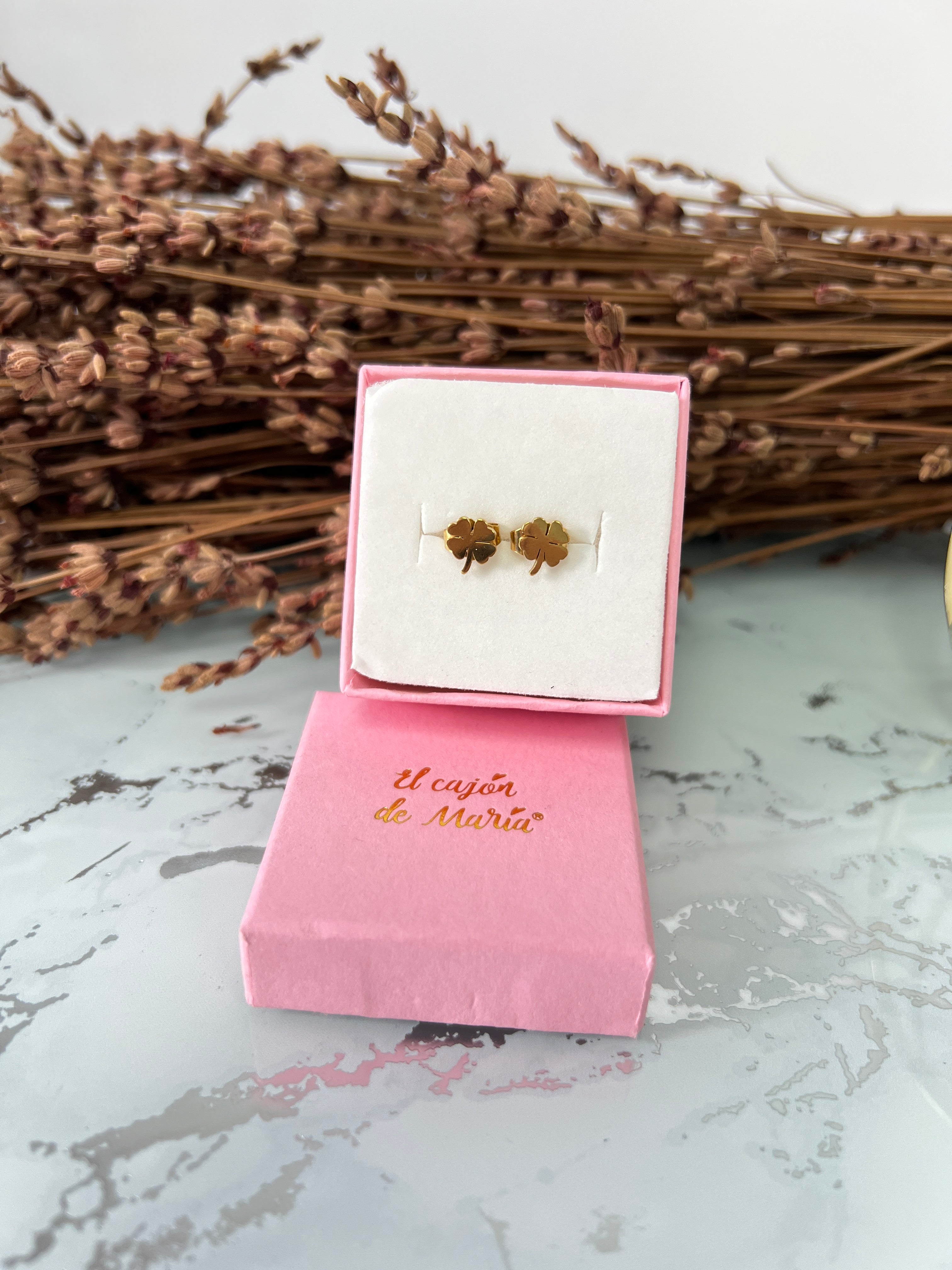 Pendiente mini trébol