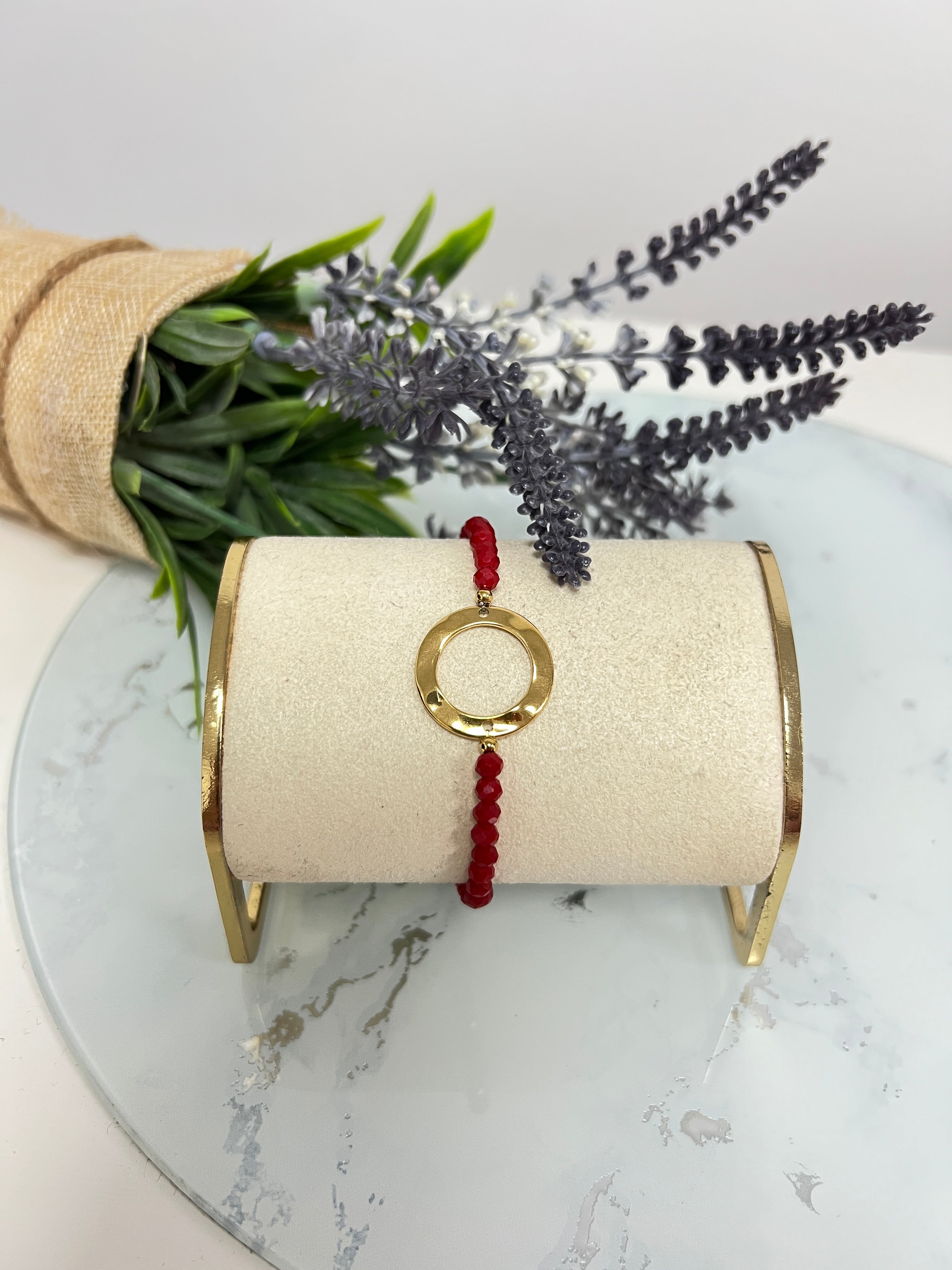 Pulsera bolitas circulo