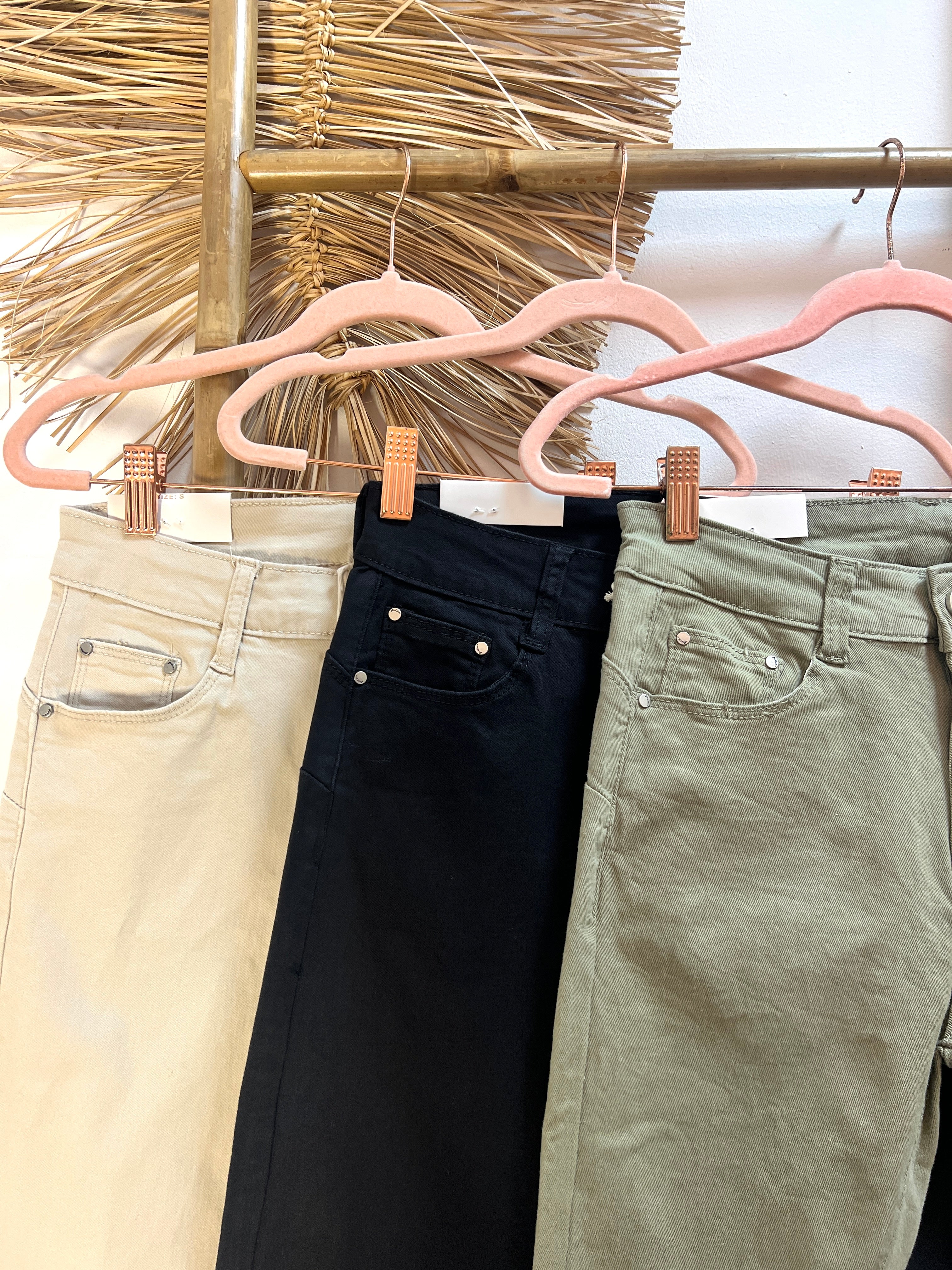 Jeans Flared desflecado colores