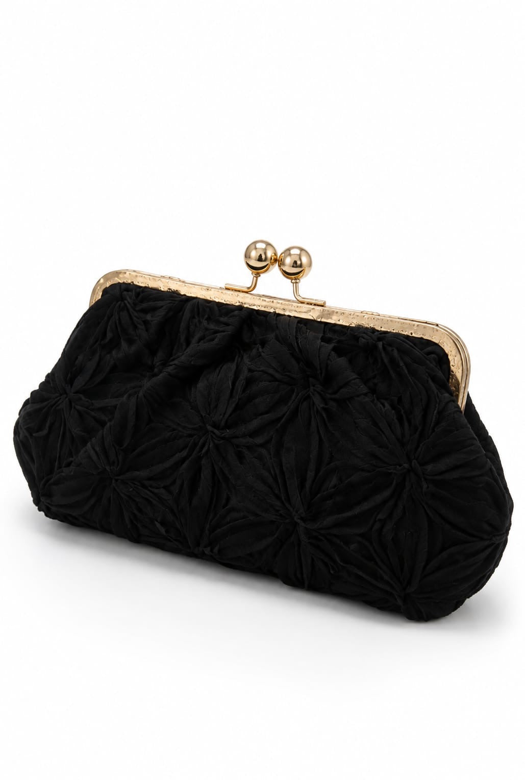 BOLSO MANO NEGRO FLORES