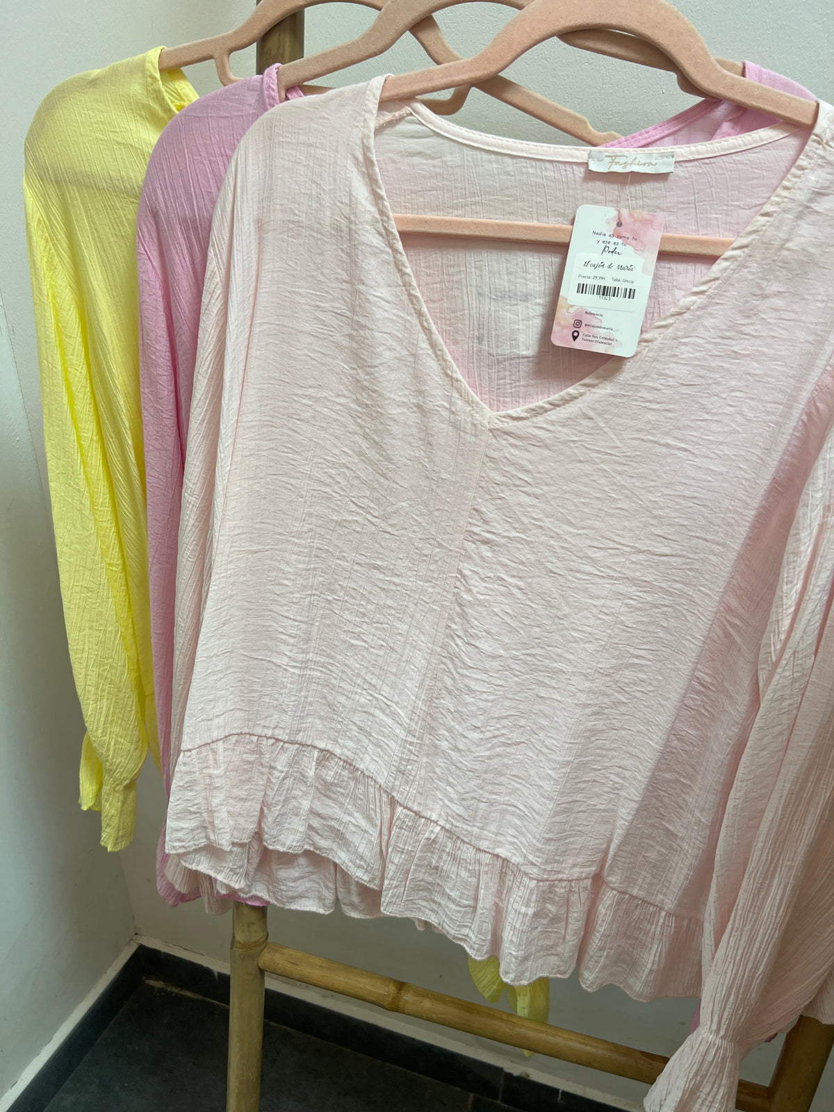 BLUSA VOLANTE ARCOIRIS