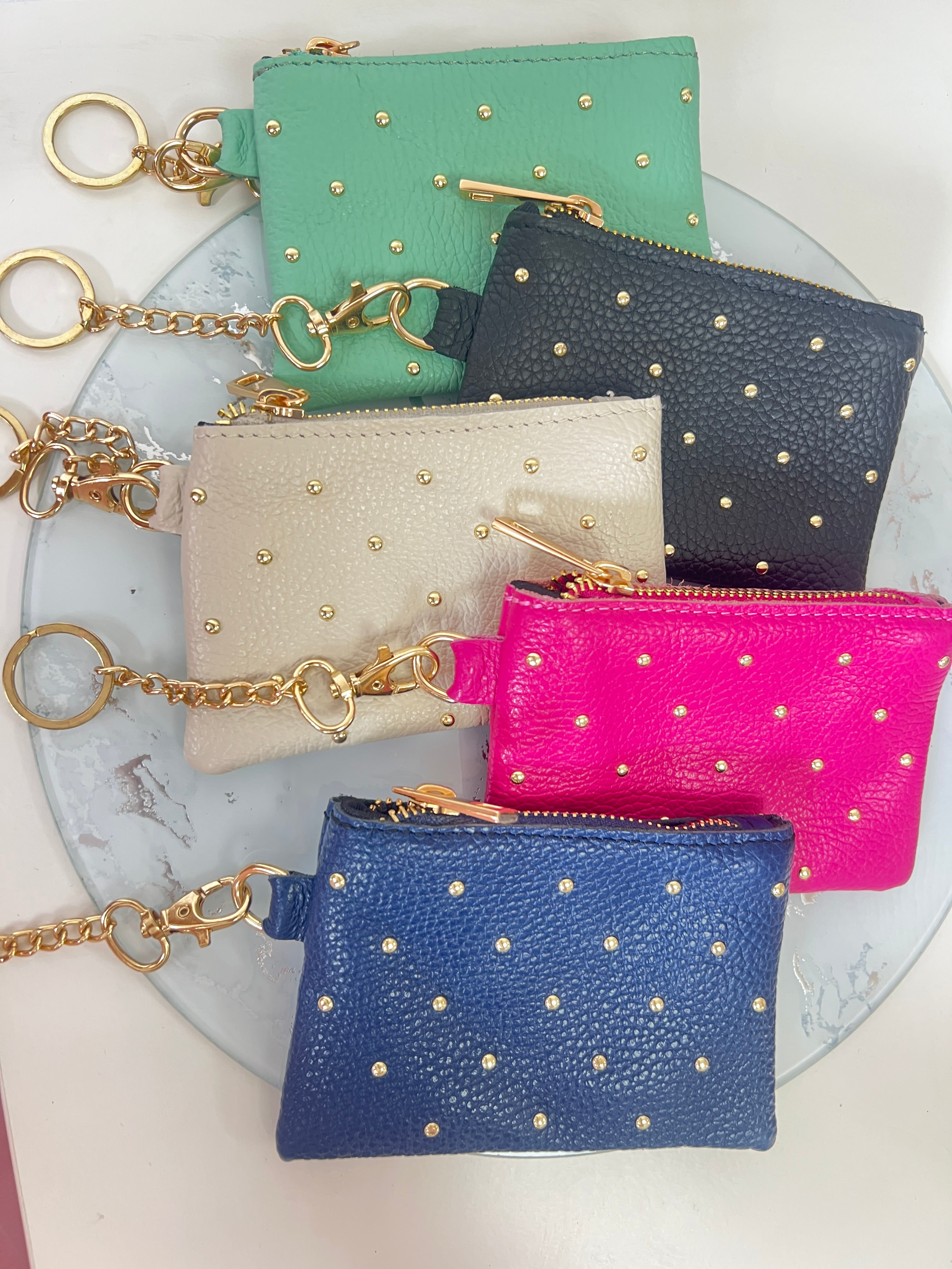 Monedero Llavero Tachuelas