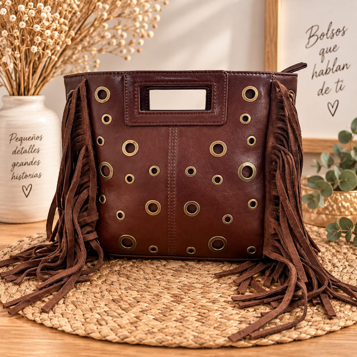 BOLSO FLECOS CON CIRCULOS