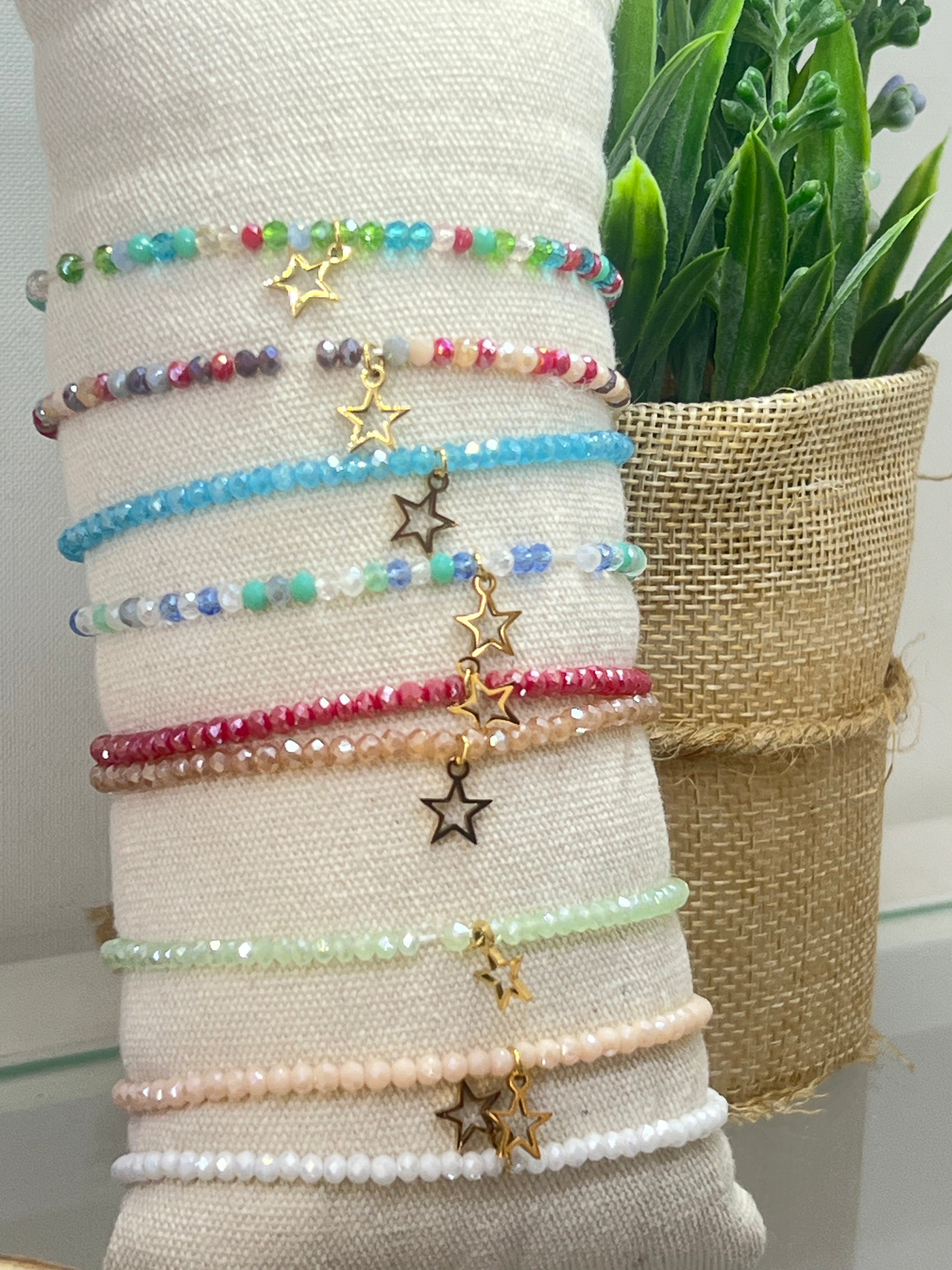 Pulsera elástica estrella