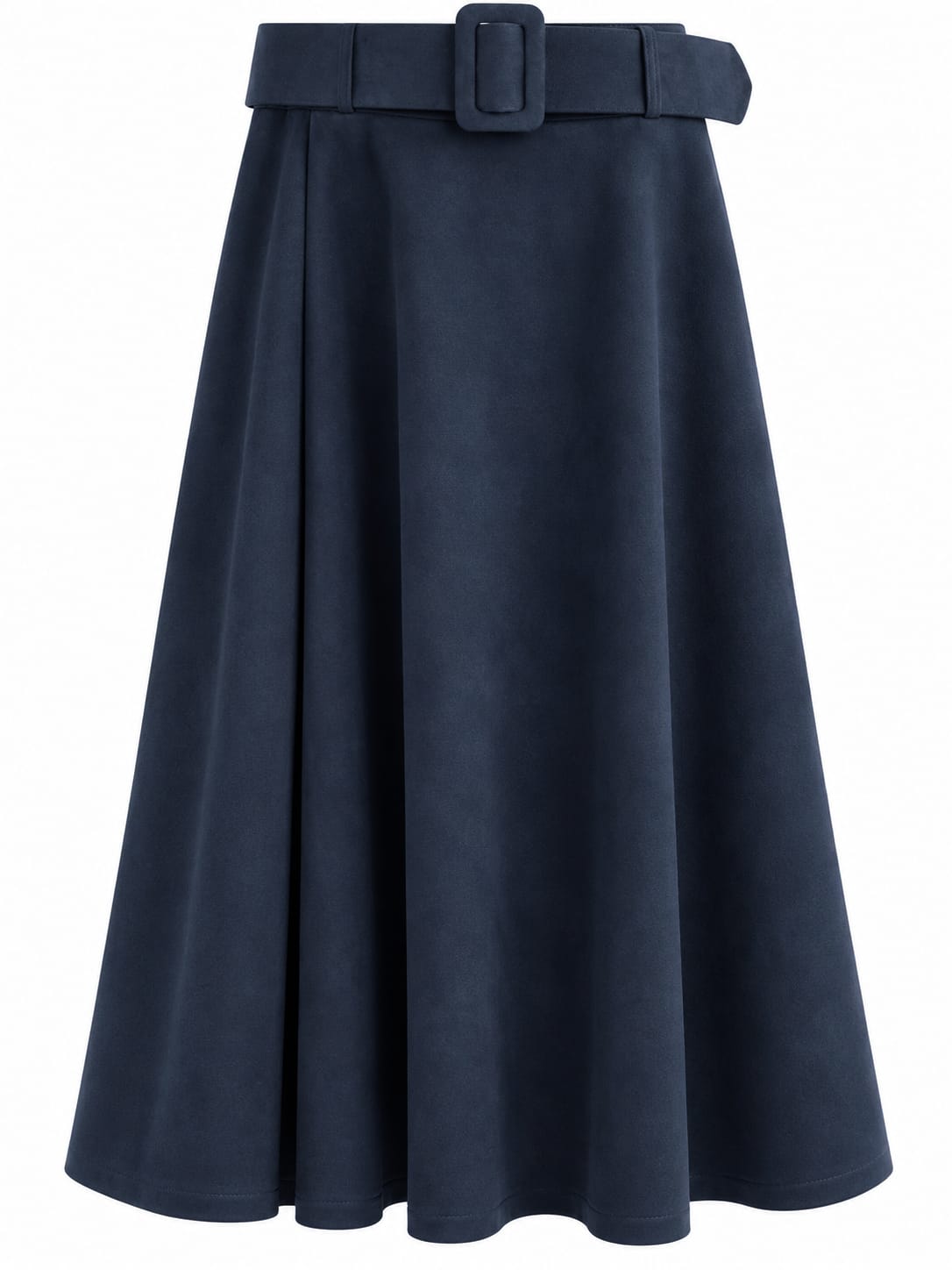 Falda midi en ante