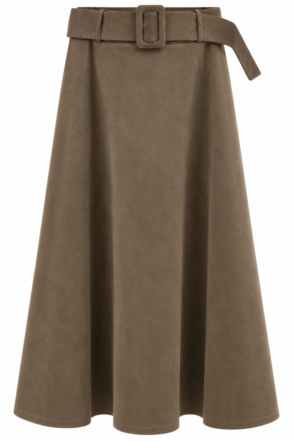 Falda midi en ante