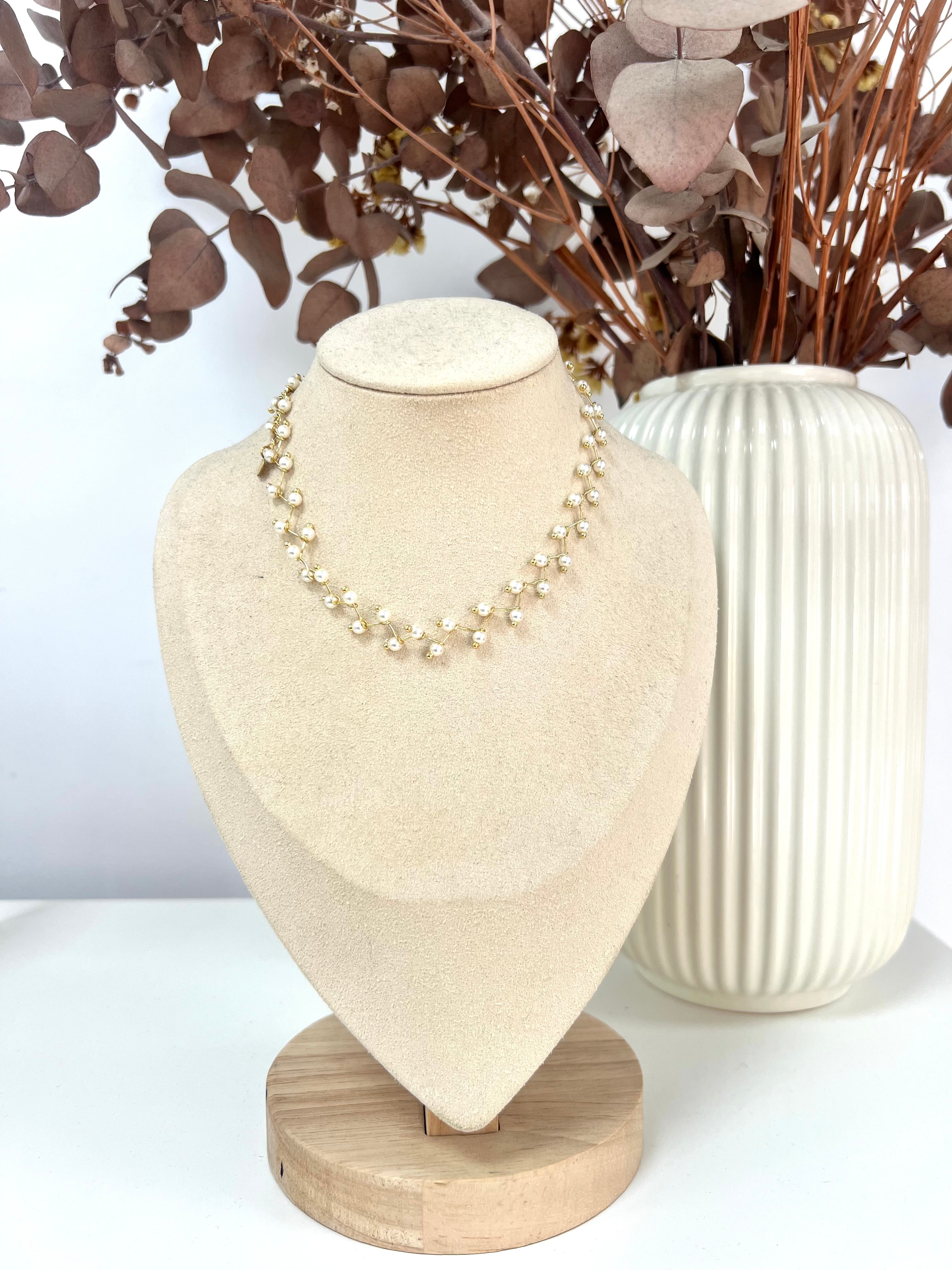 Collar Espiga perlas