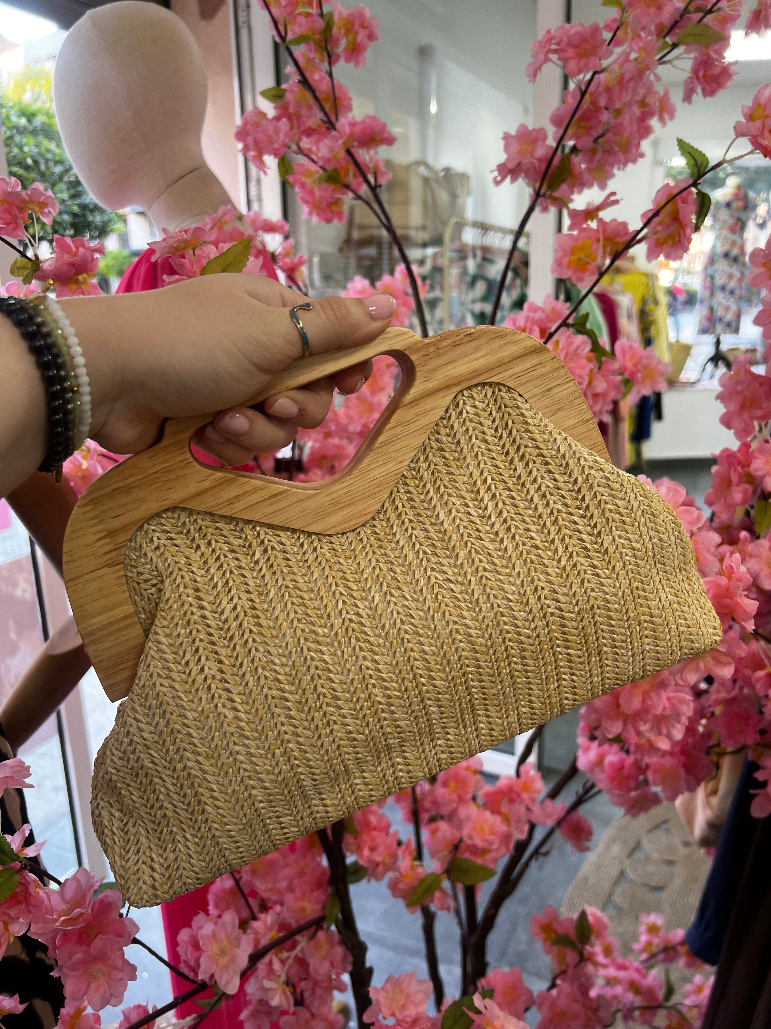 Bolso Mimbre & Madera