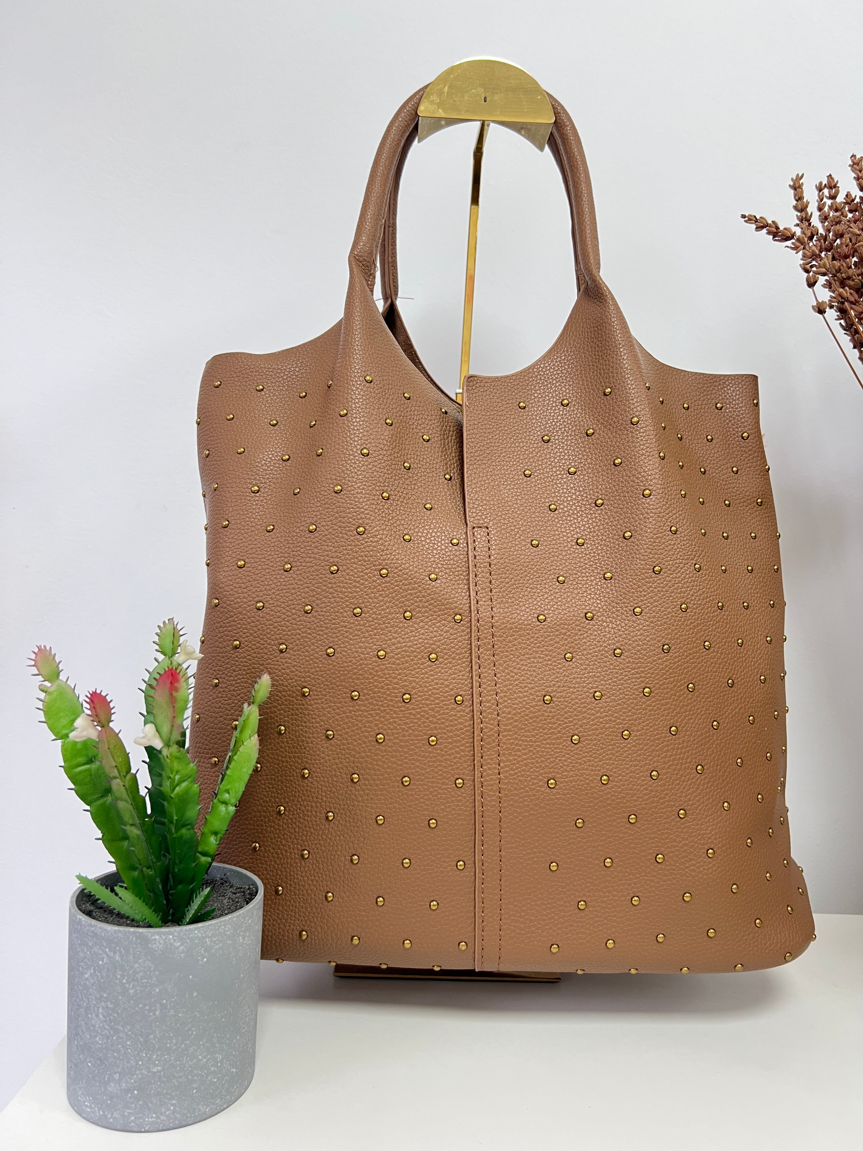 Bolso doble tachuelitas