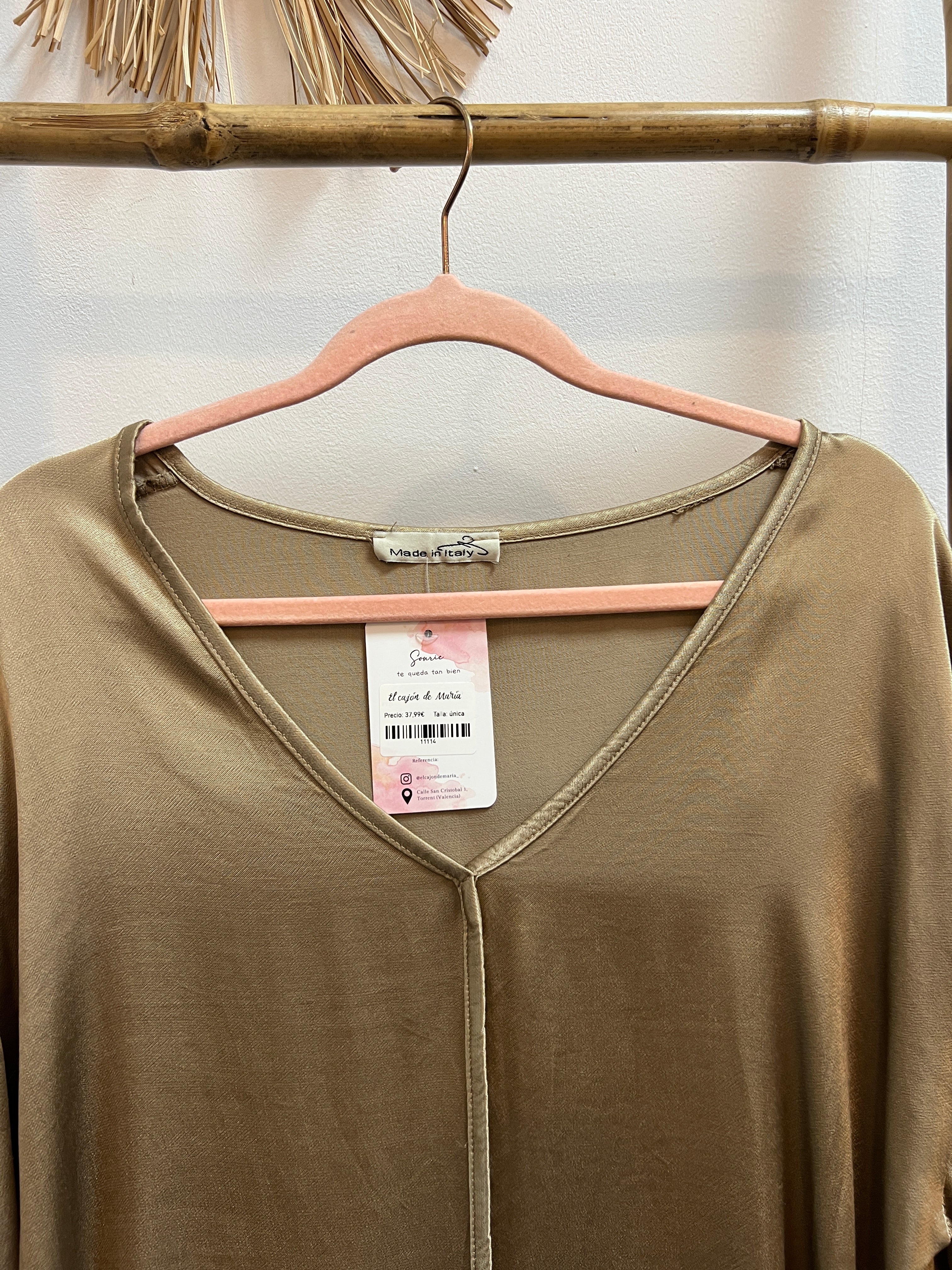 Blusa satén oversice