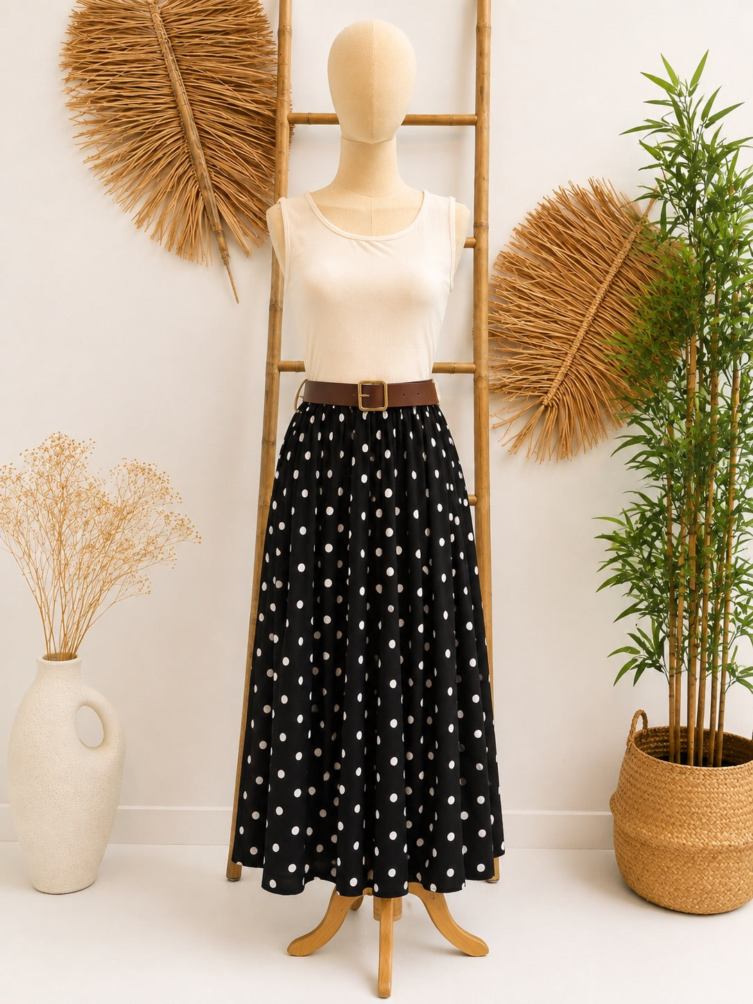 Vestido abril con cinturón