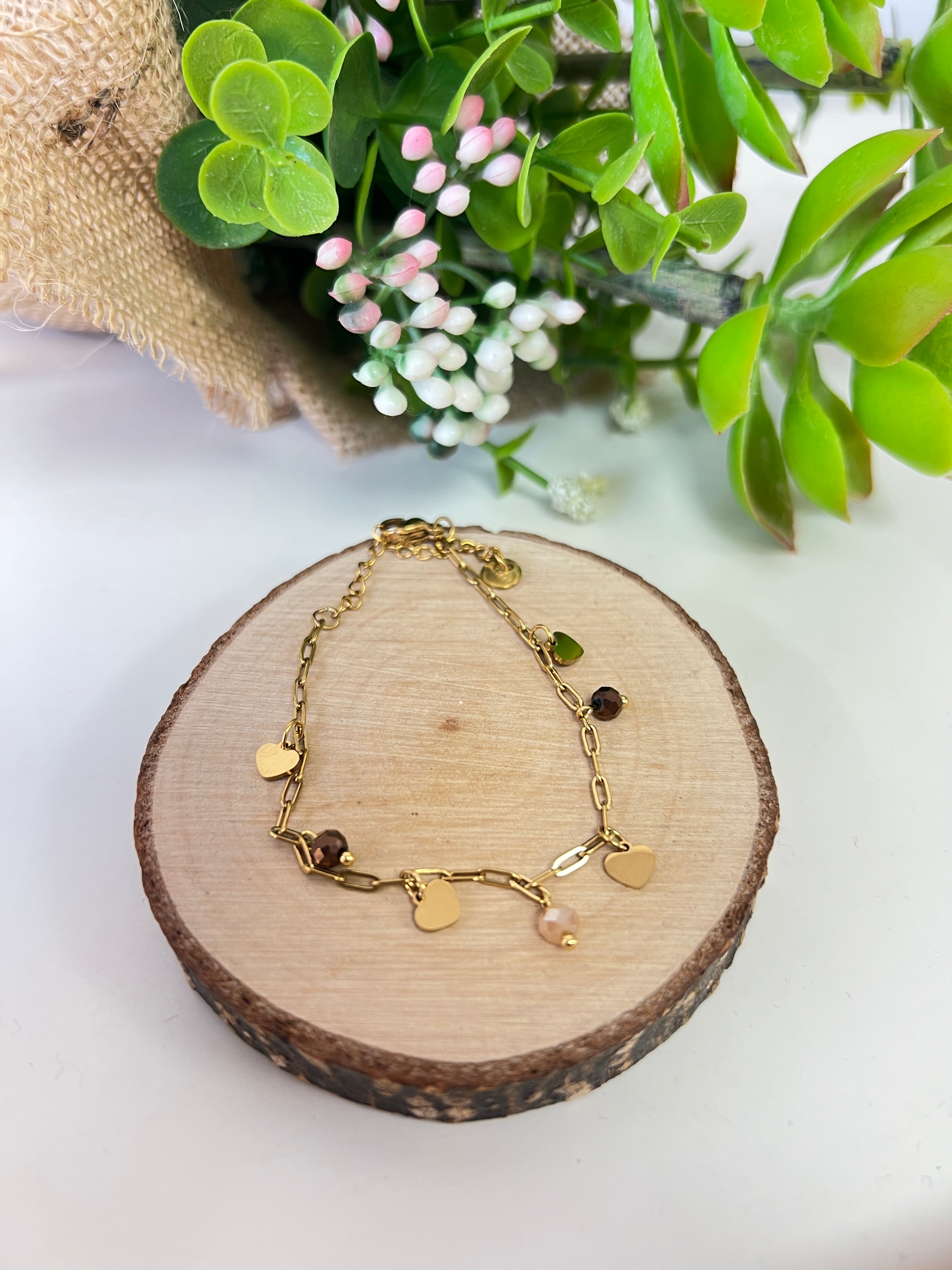 Pulsera corazones