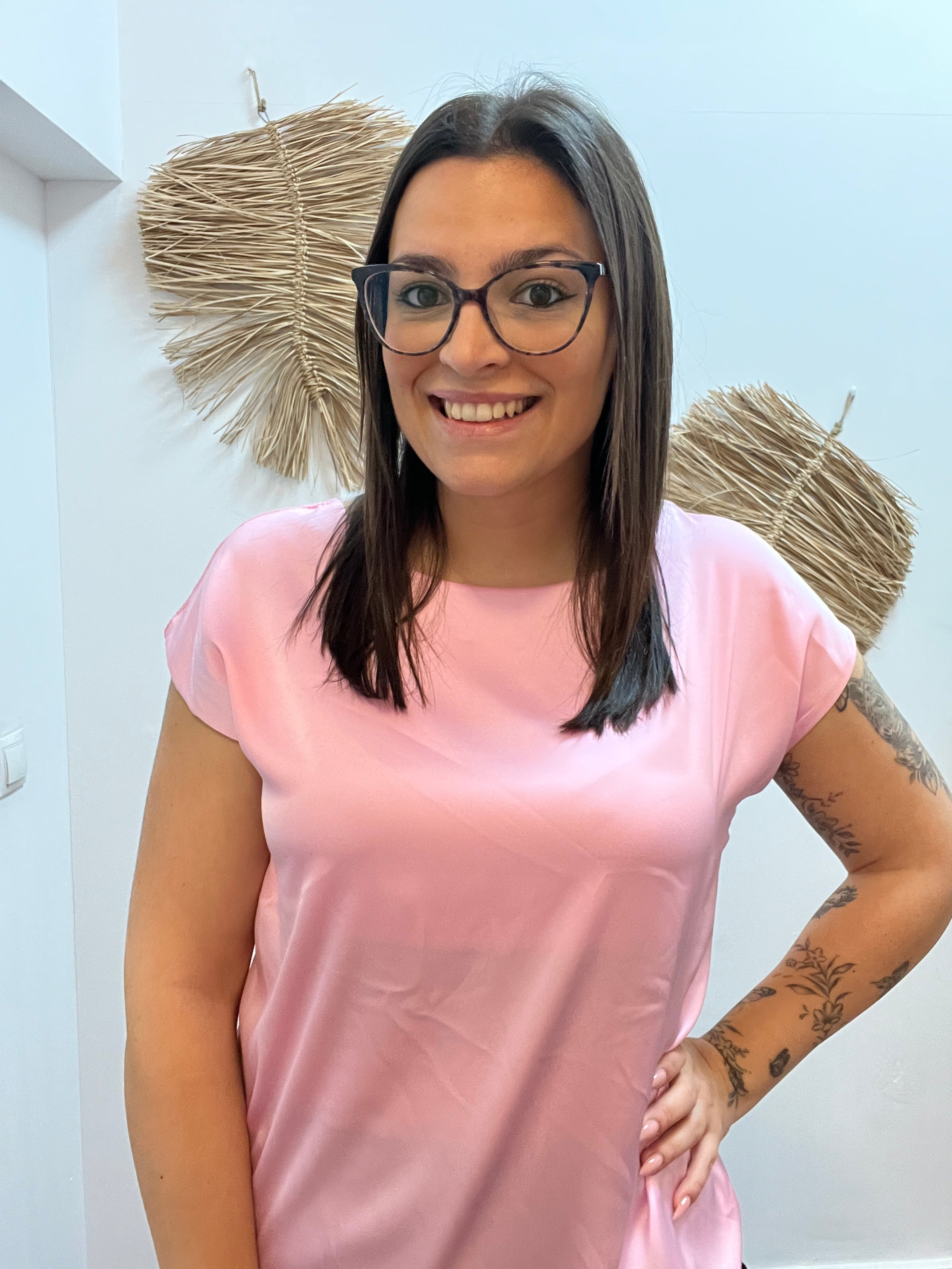 Blusa satinada