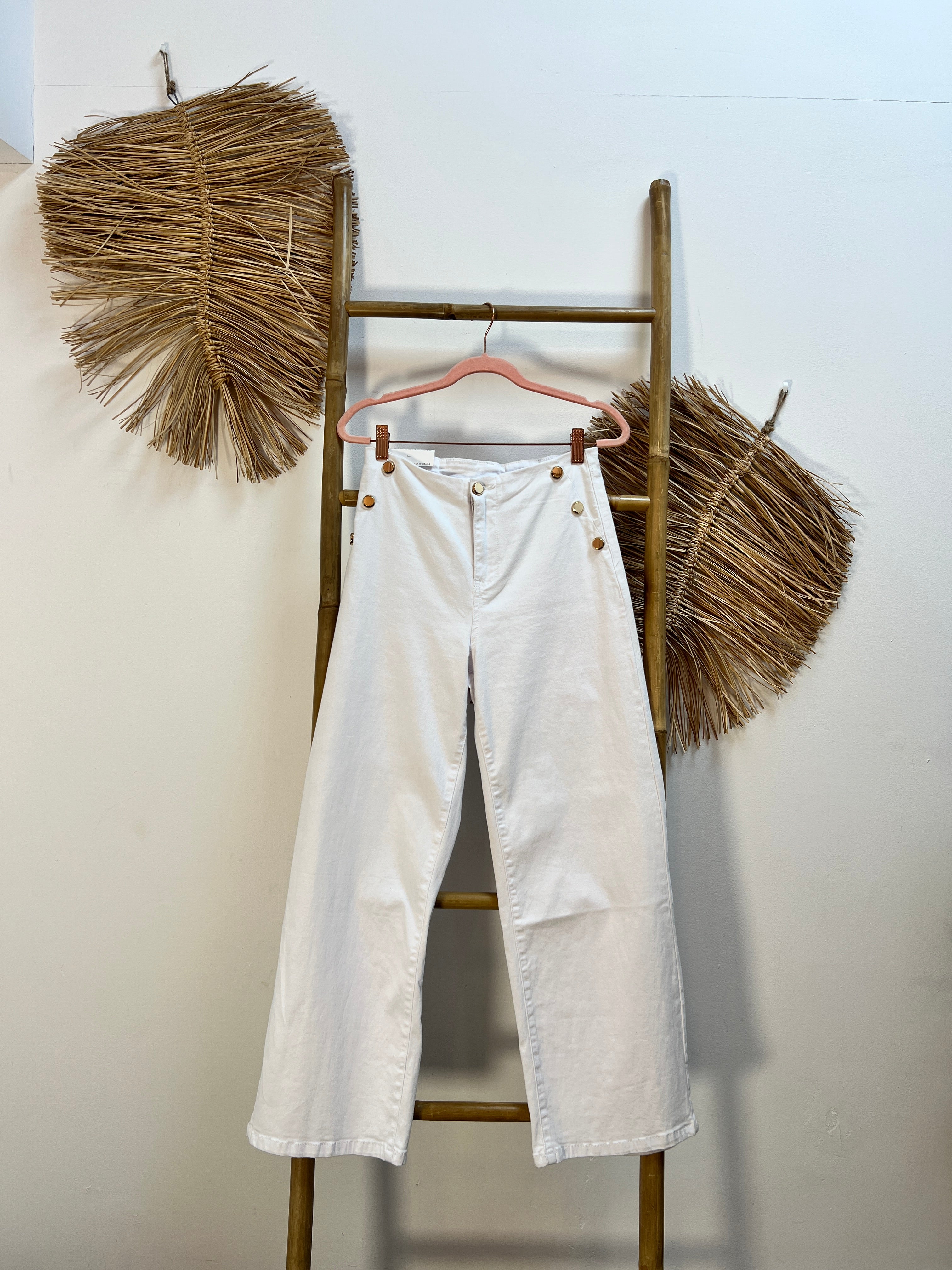 Pantalón vaquero blanco