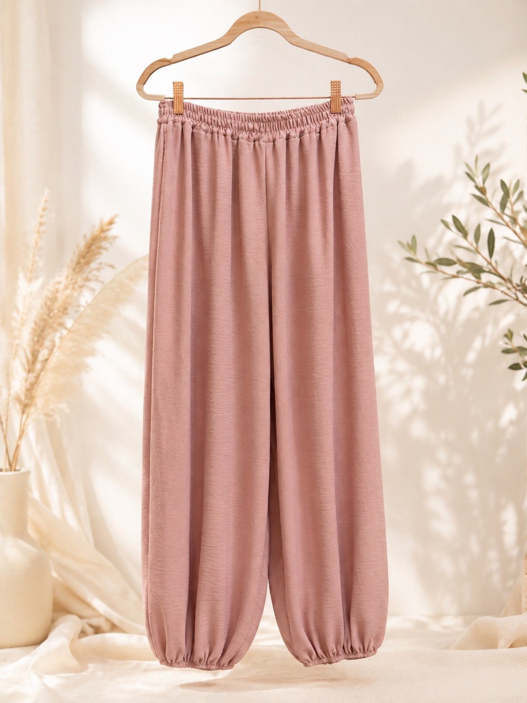 PANTALON BOMBACHO TEJIDO NATURAL