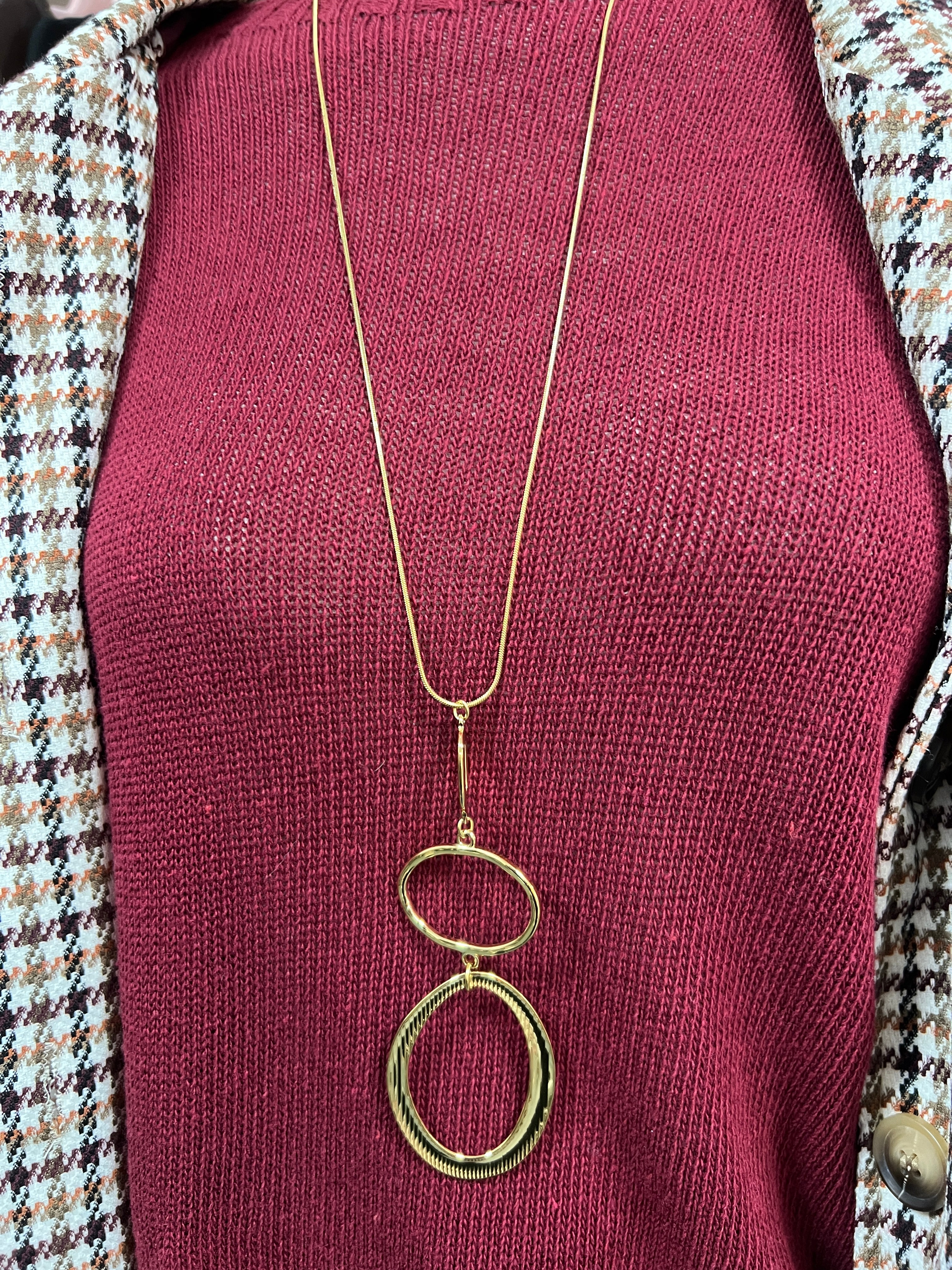 Collar largo eslabones