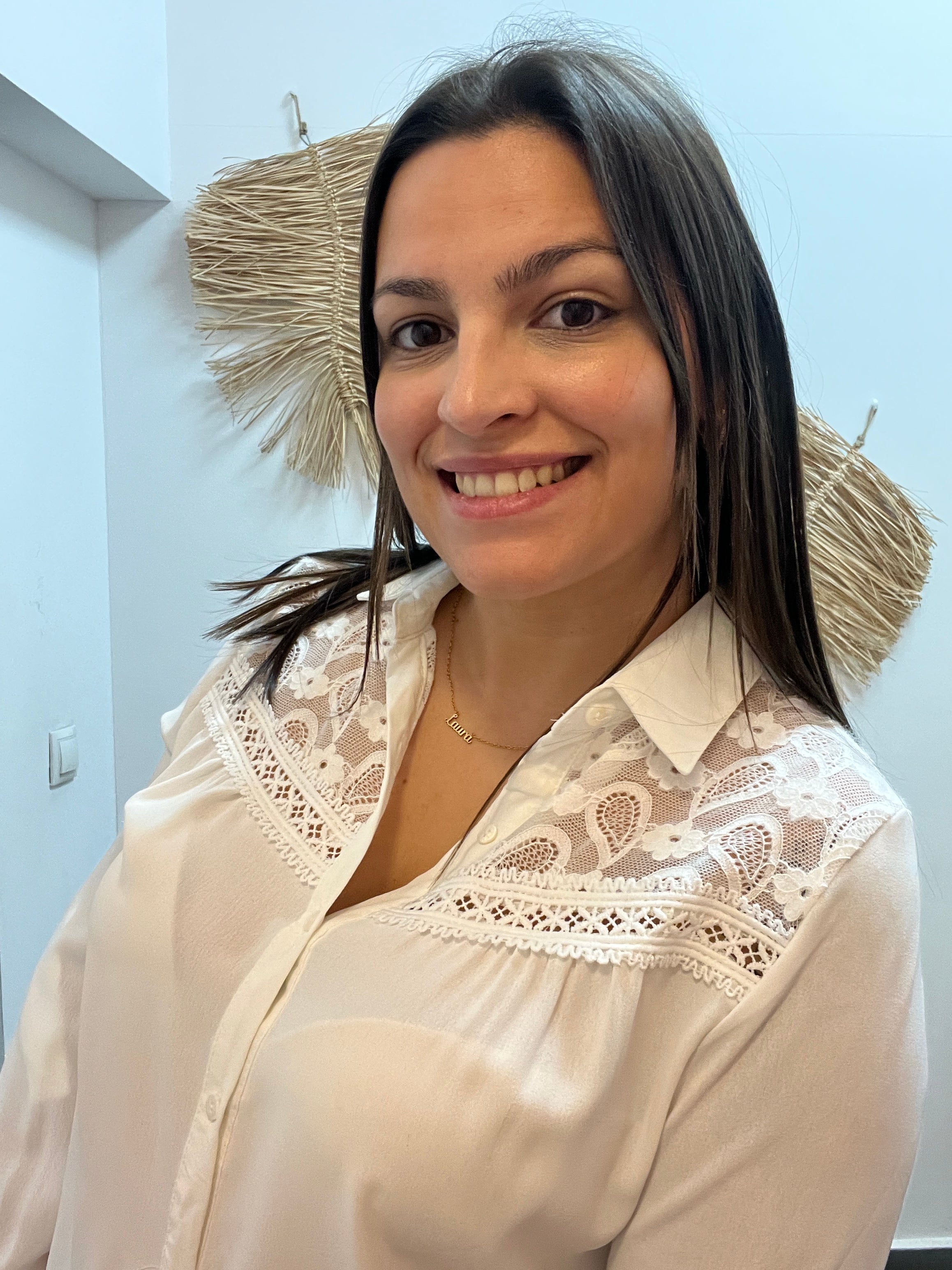 Camisa blanca encaje