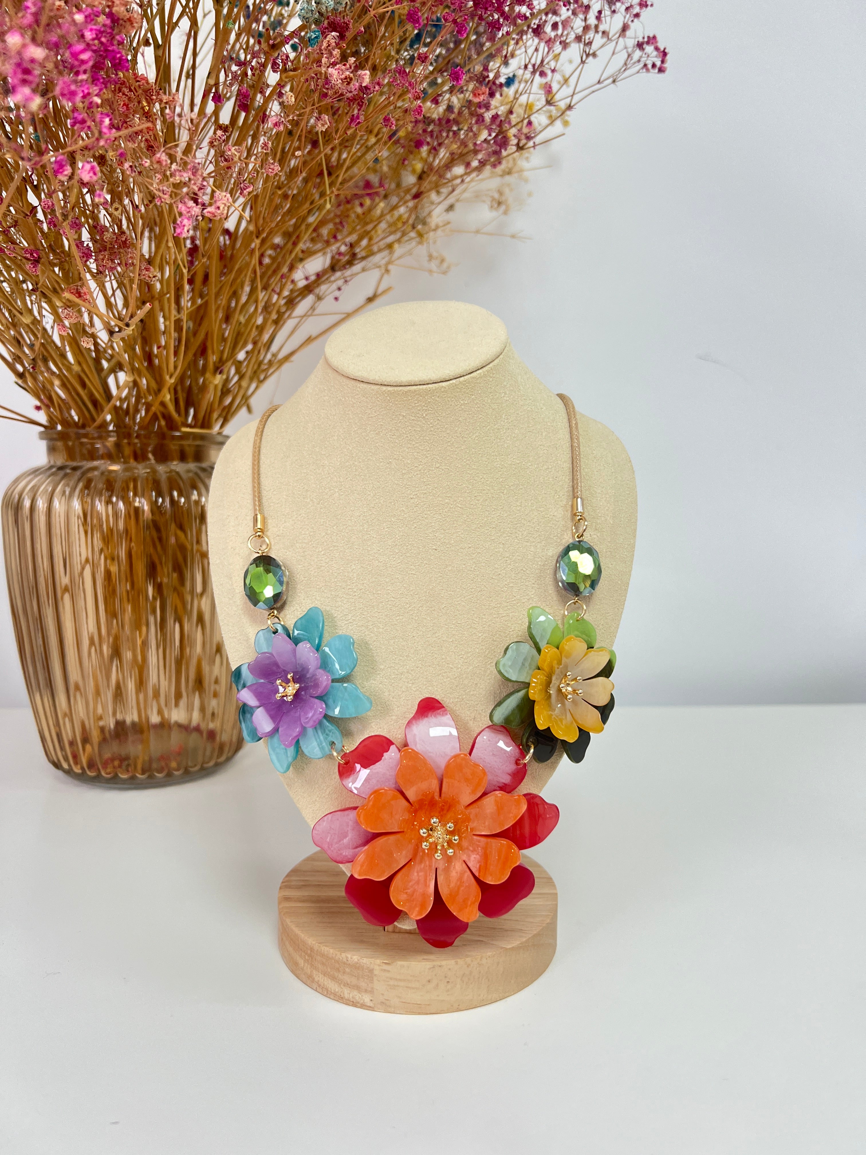 Collar Flores grandes