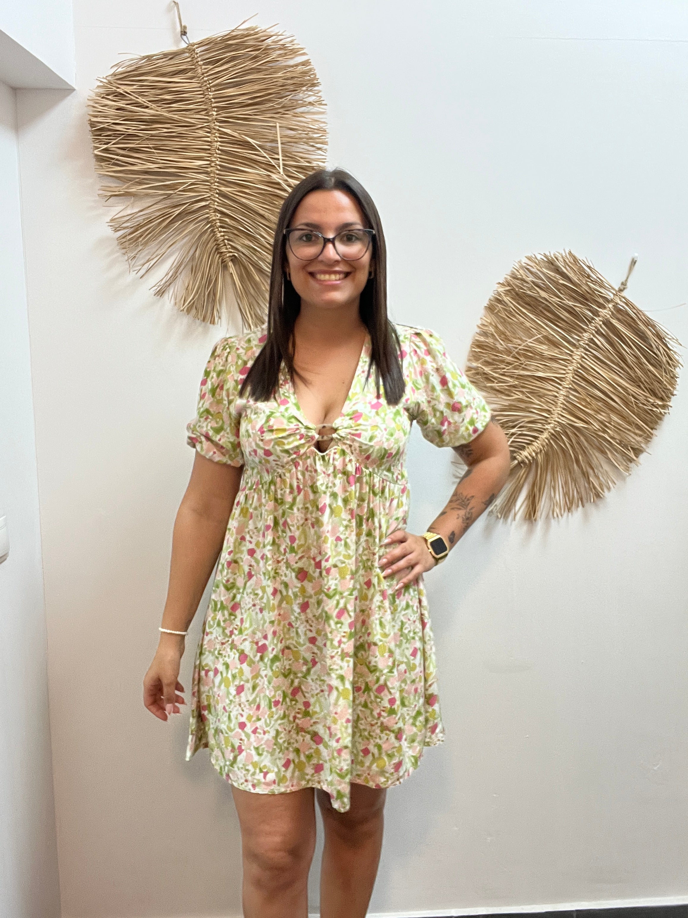 Vestido flores pastel
