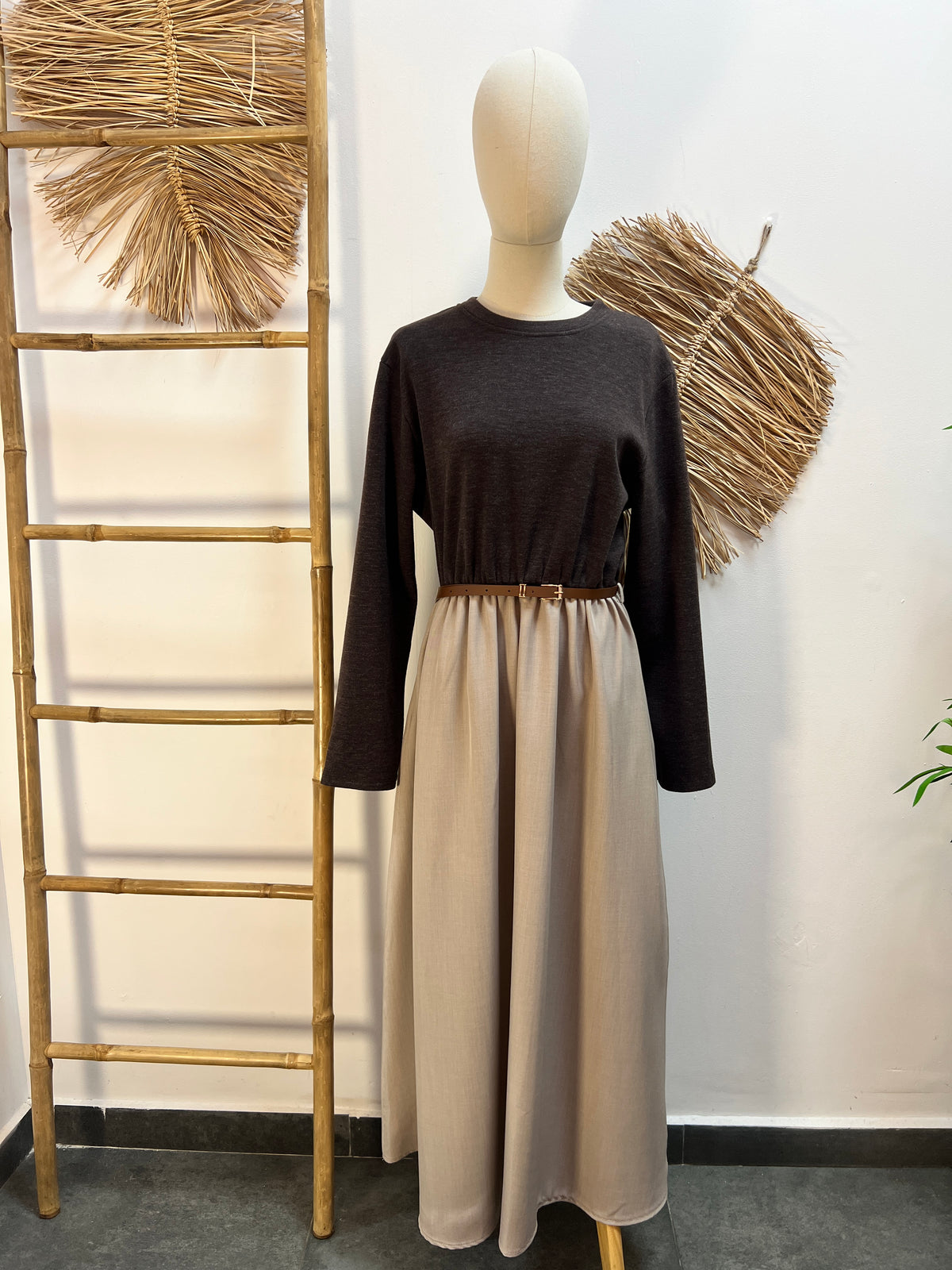 Vestido bicolor