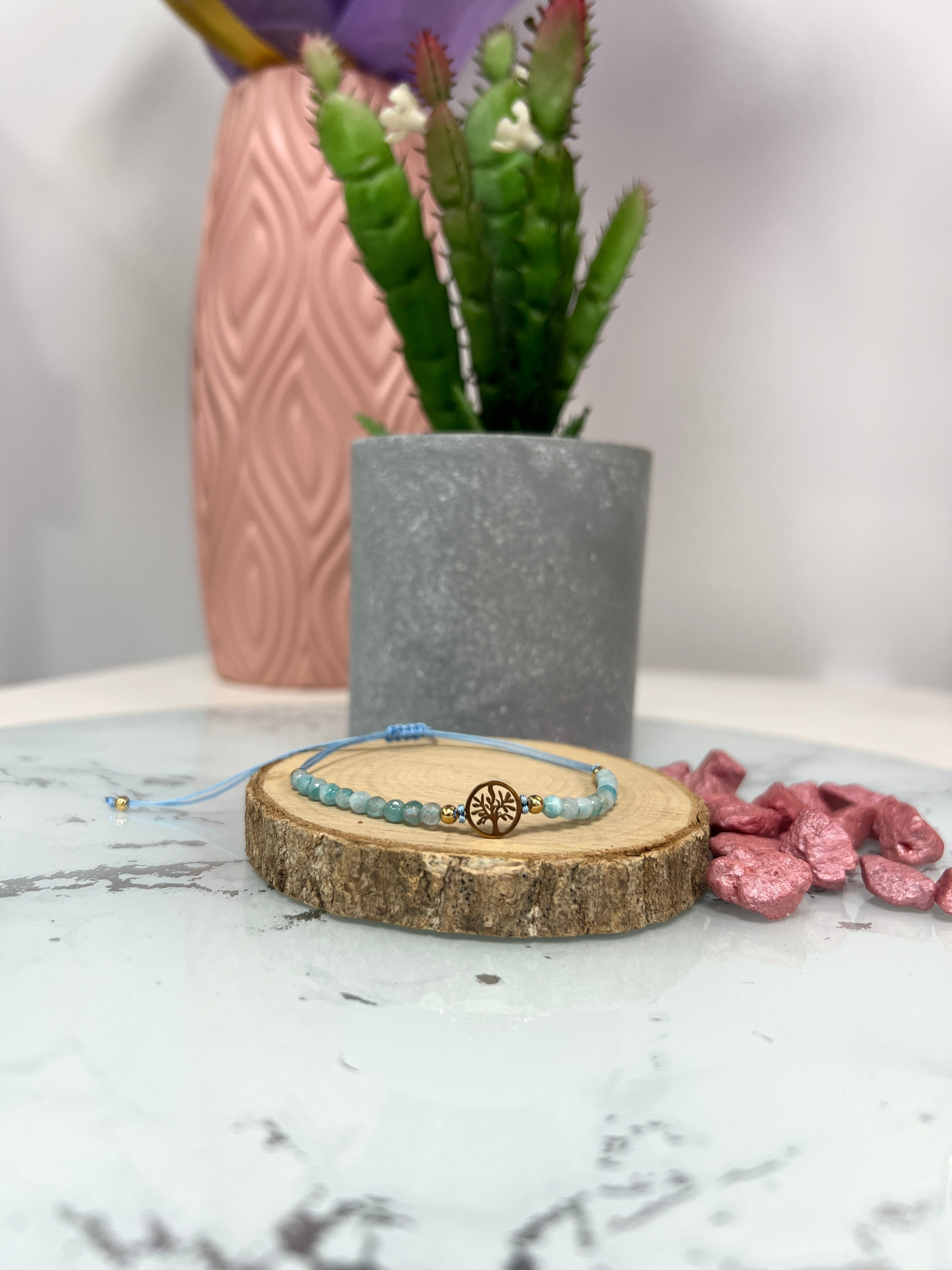 Pulsera celeste Árbol de la vida