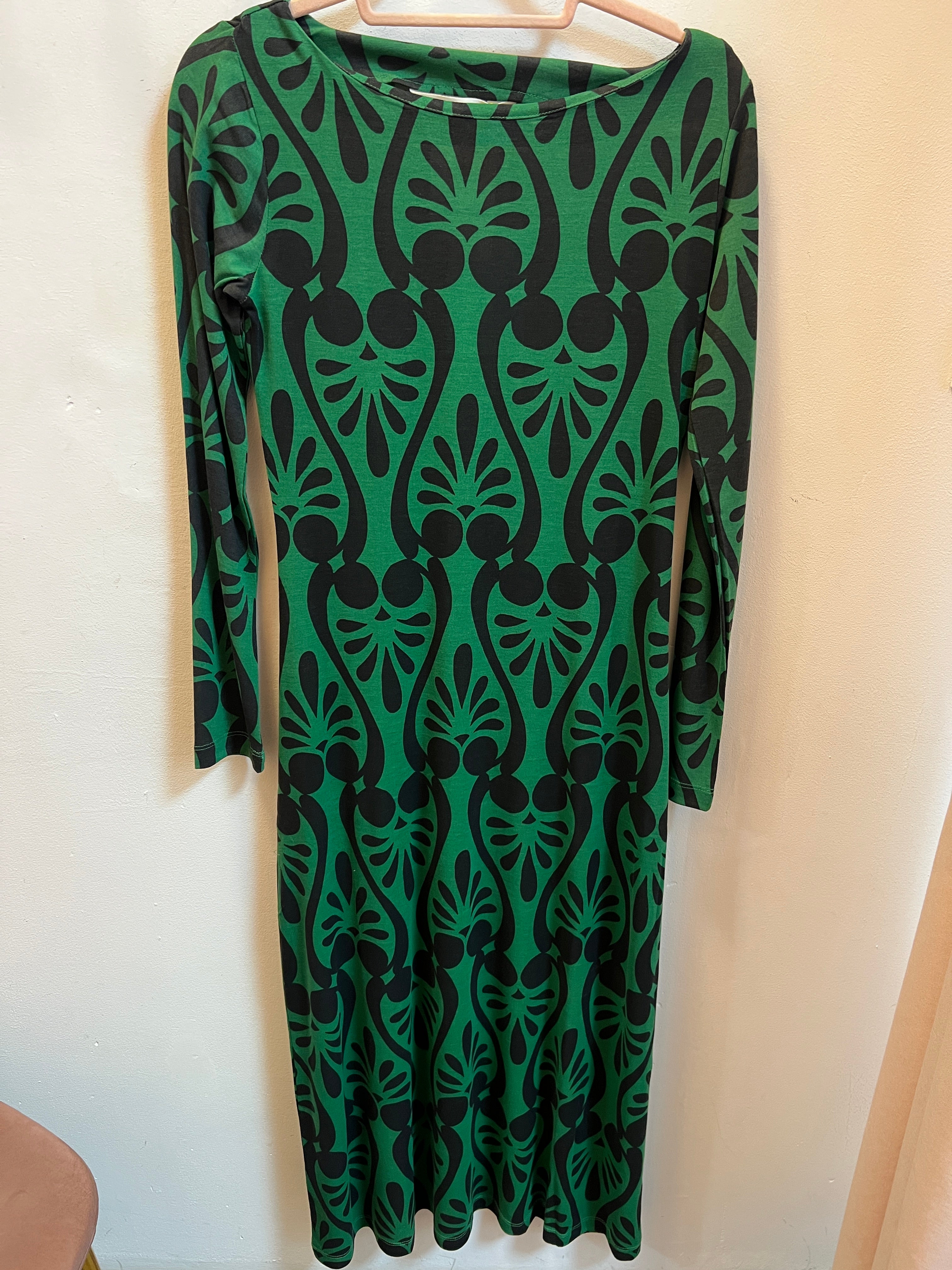 Vestido largo con estampado baroque. CF