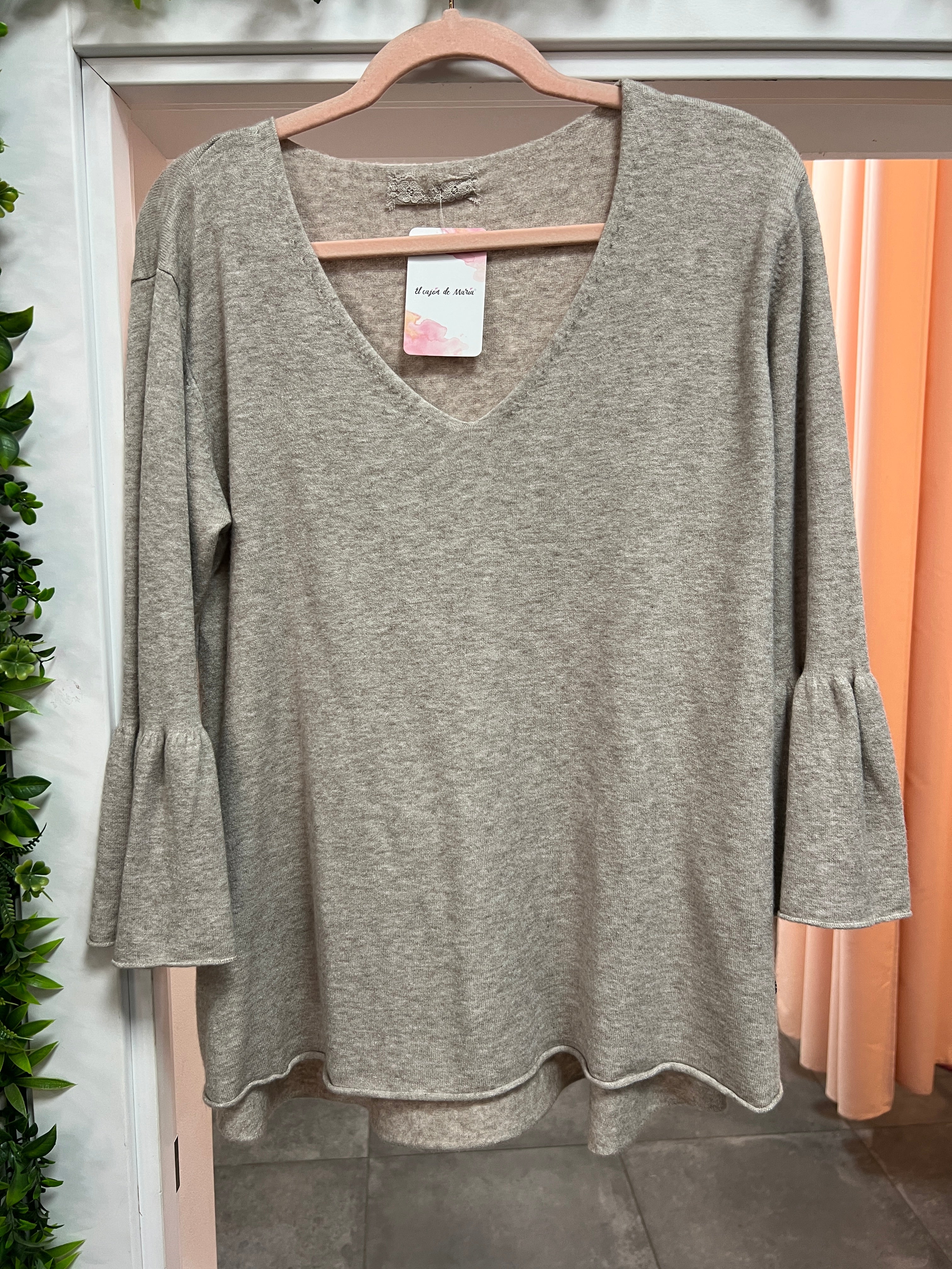 Jersey manga volantes