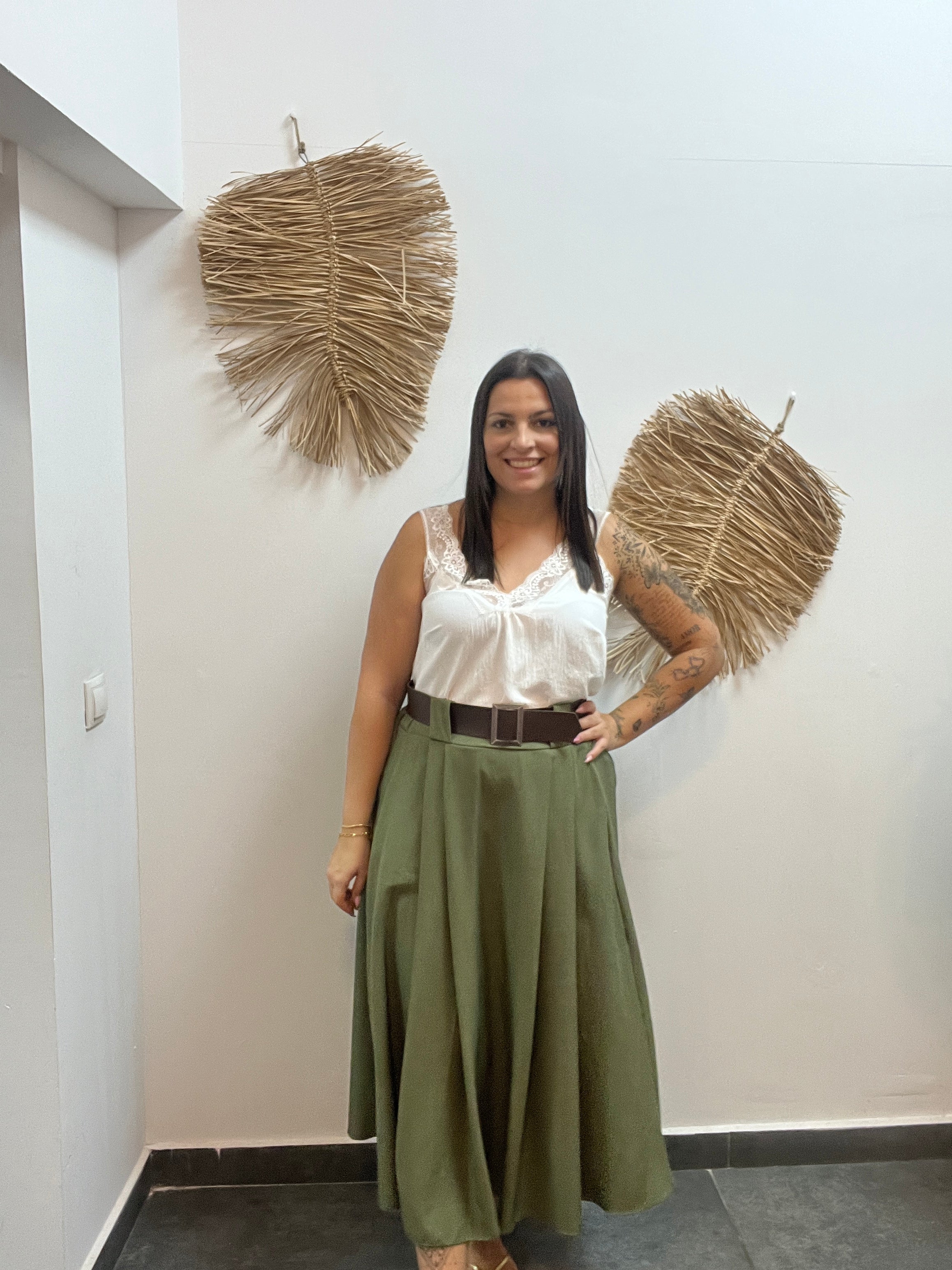 Falda de vestir casual
