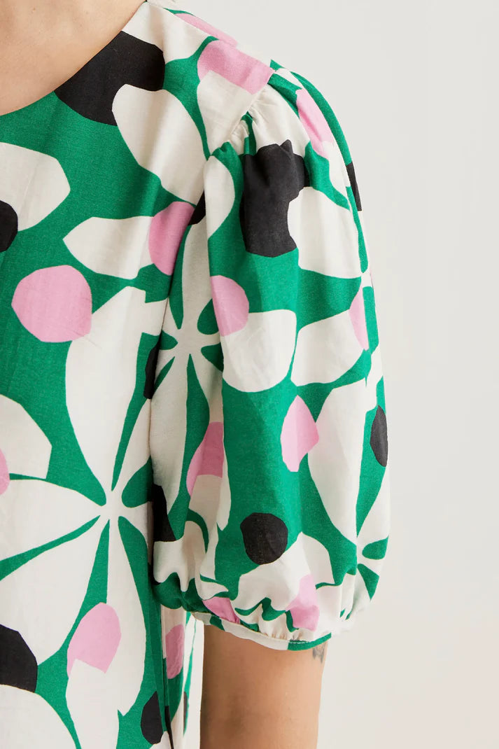 Vestido corto con estampado Hosta Compañía Fantástica
