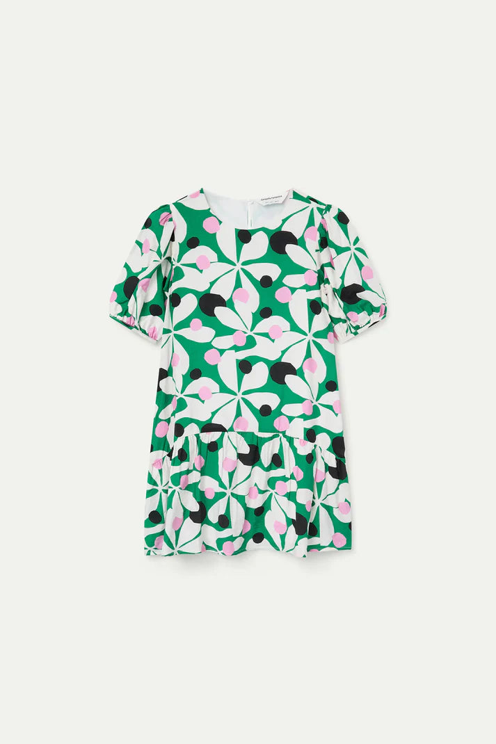 Vestido corto con estampado Hosta Compañía Fantástica