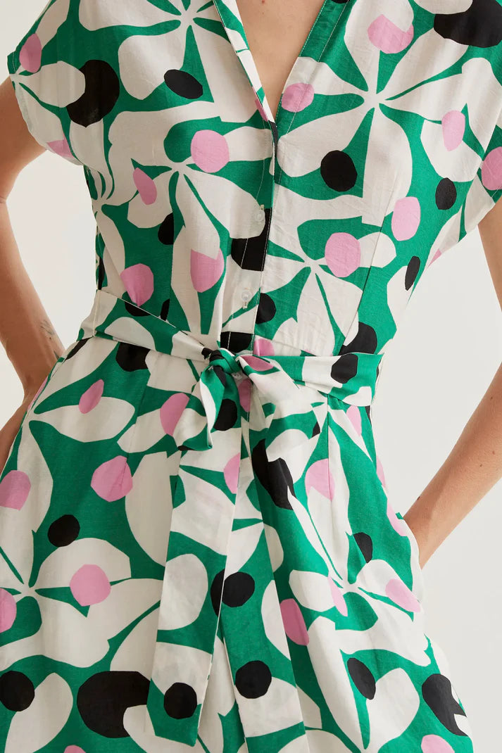 Vestido largo con estampado Hosta Compañía Fantástica