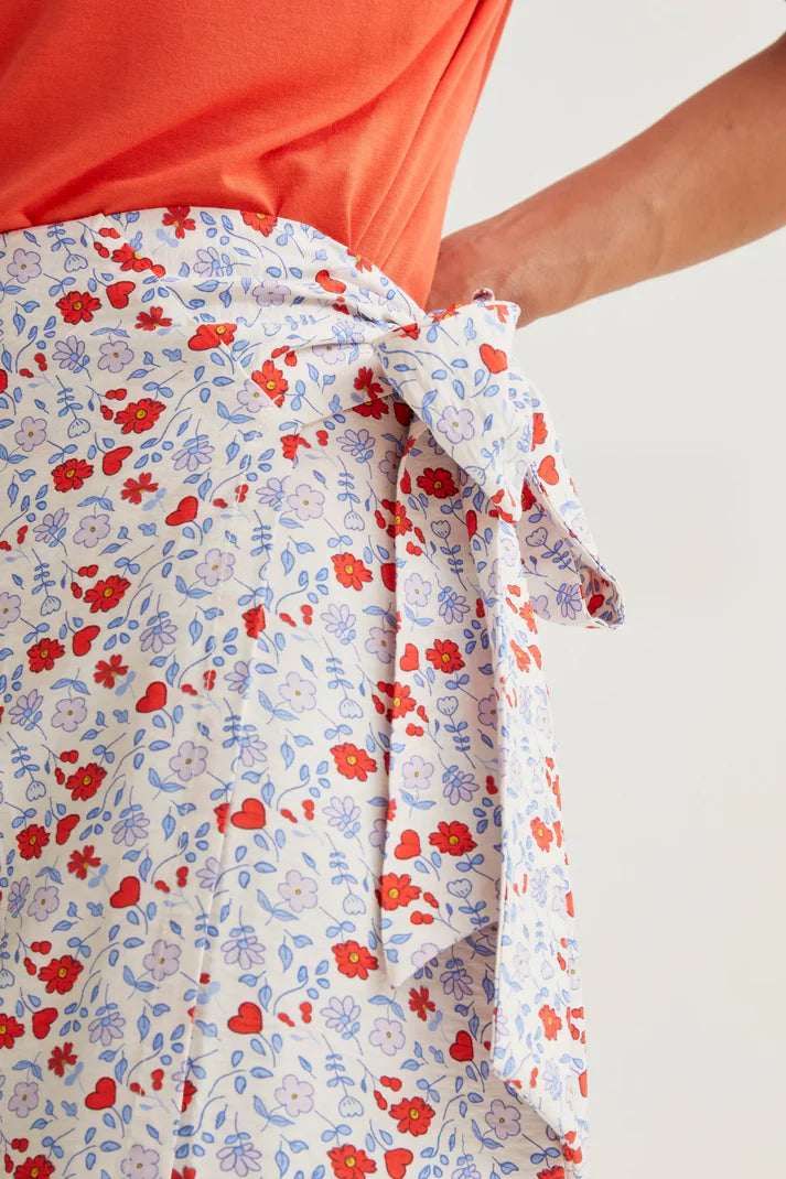 Falda midi con estampado cute Compañía Fantastica