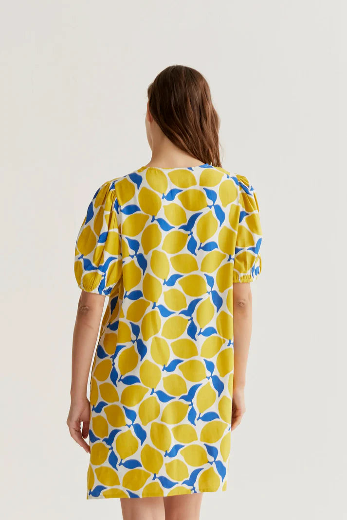 Vestido corto con estampado Limoncello Compañía Fantástica