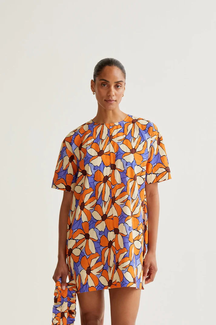 Vestido corto con estampado Marigold