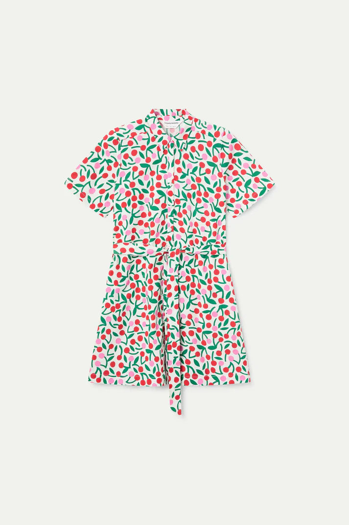 Vestido corto con estampado Guinda Compañía Fantástica